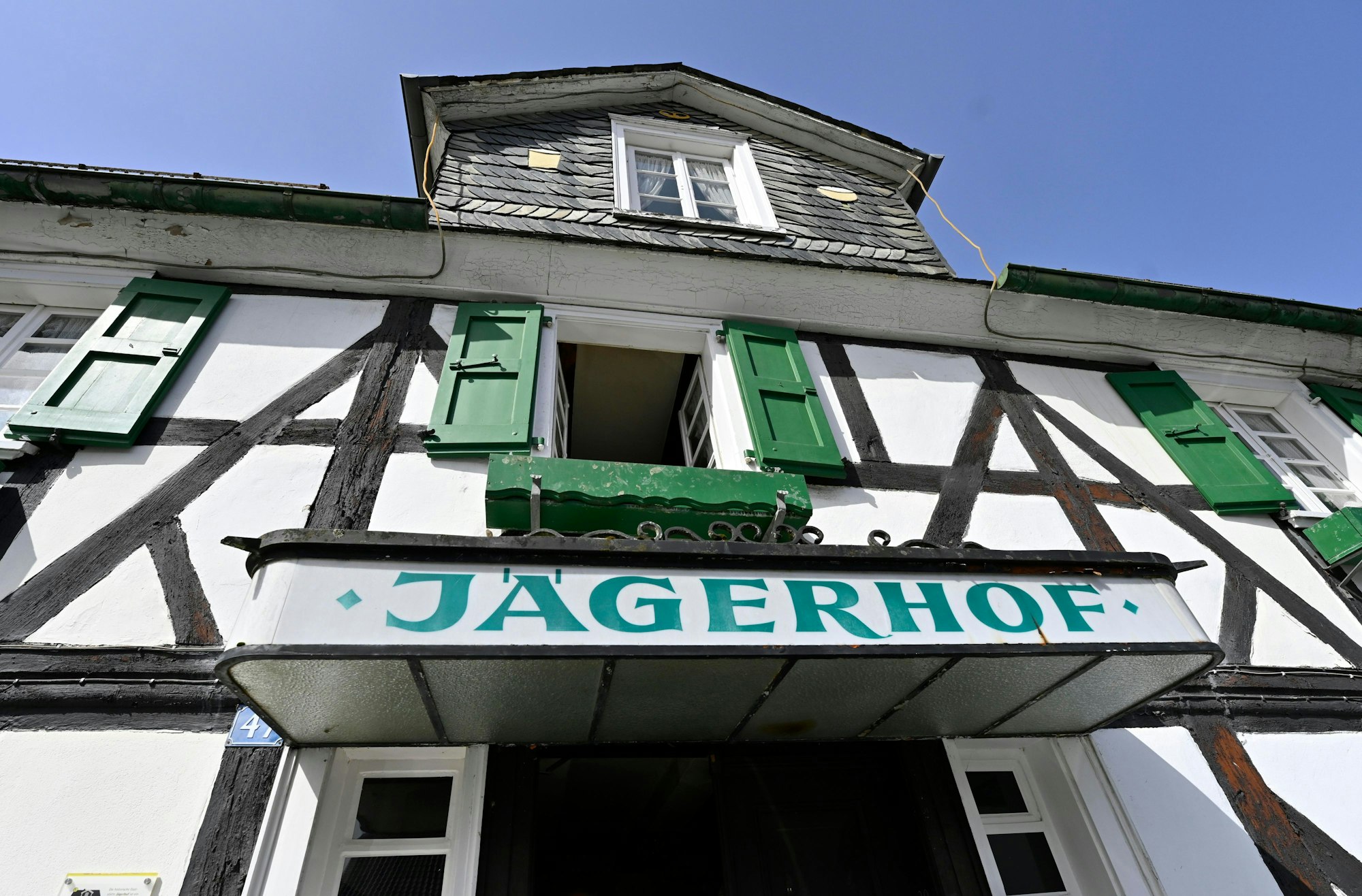 Der Eingang des Jägerhofs in Bergneustadt.