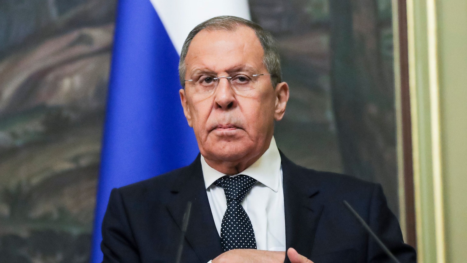 Russlands Außenminister Sergej Lawrow hat Moskaus Kriegskurs bekräftigt. (Archivbild)