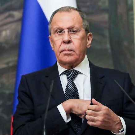 Russlands Außenminister Sergej Lawrow hat Moskaus Kriegskurs bekräftigt. (Archivbild)