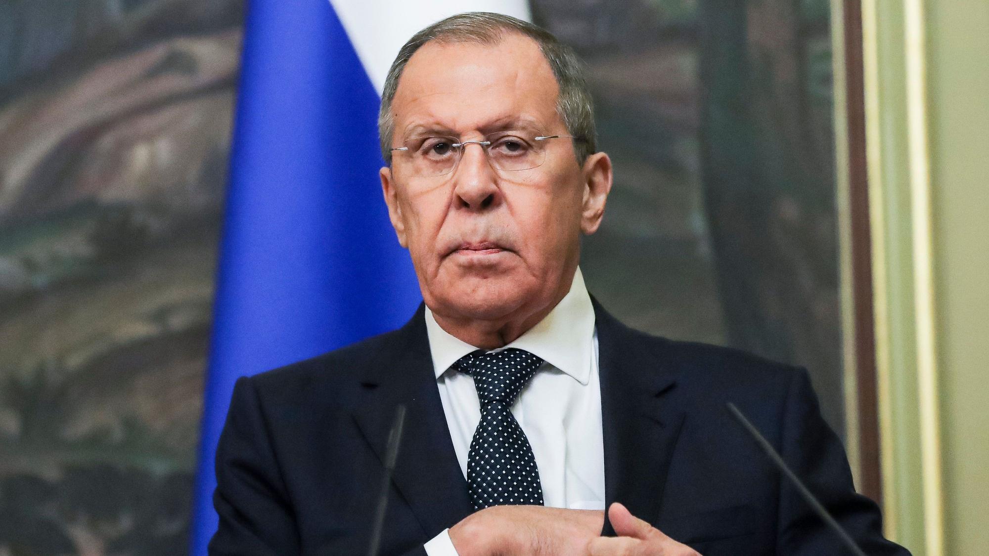 Russlands Außenminister Sergej Lawrow hat Moskaus Kriegskurs bekräftigt. (Archivbild)