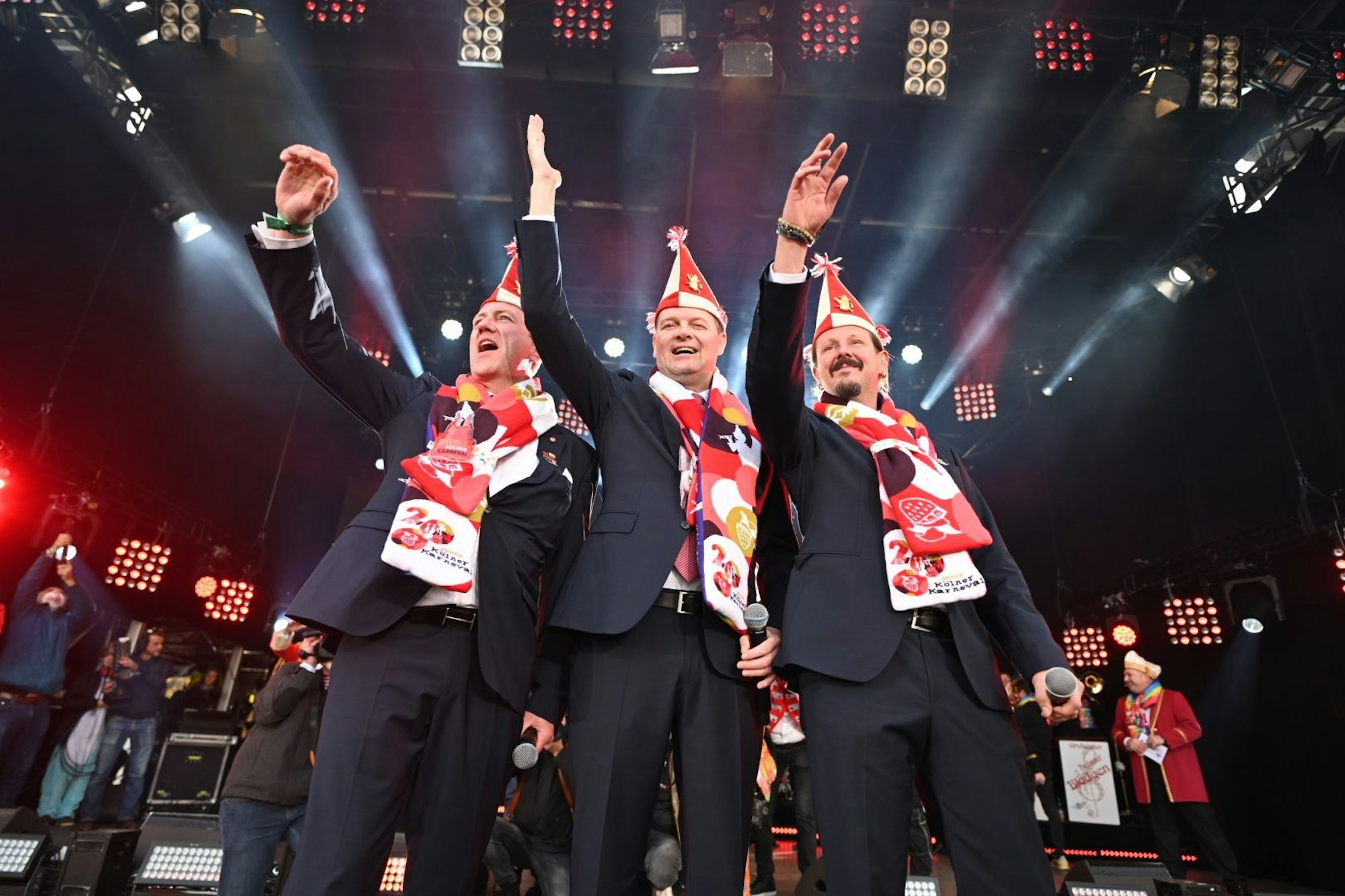 Prinz Boris I., Bauer Marco und Jungfrau Agrippina stellen sich den Jecken vor