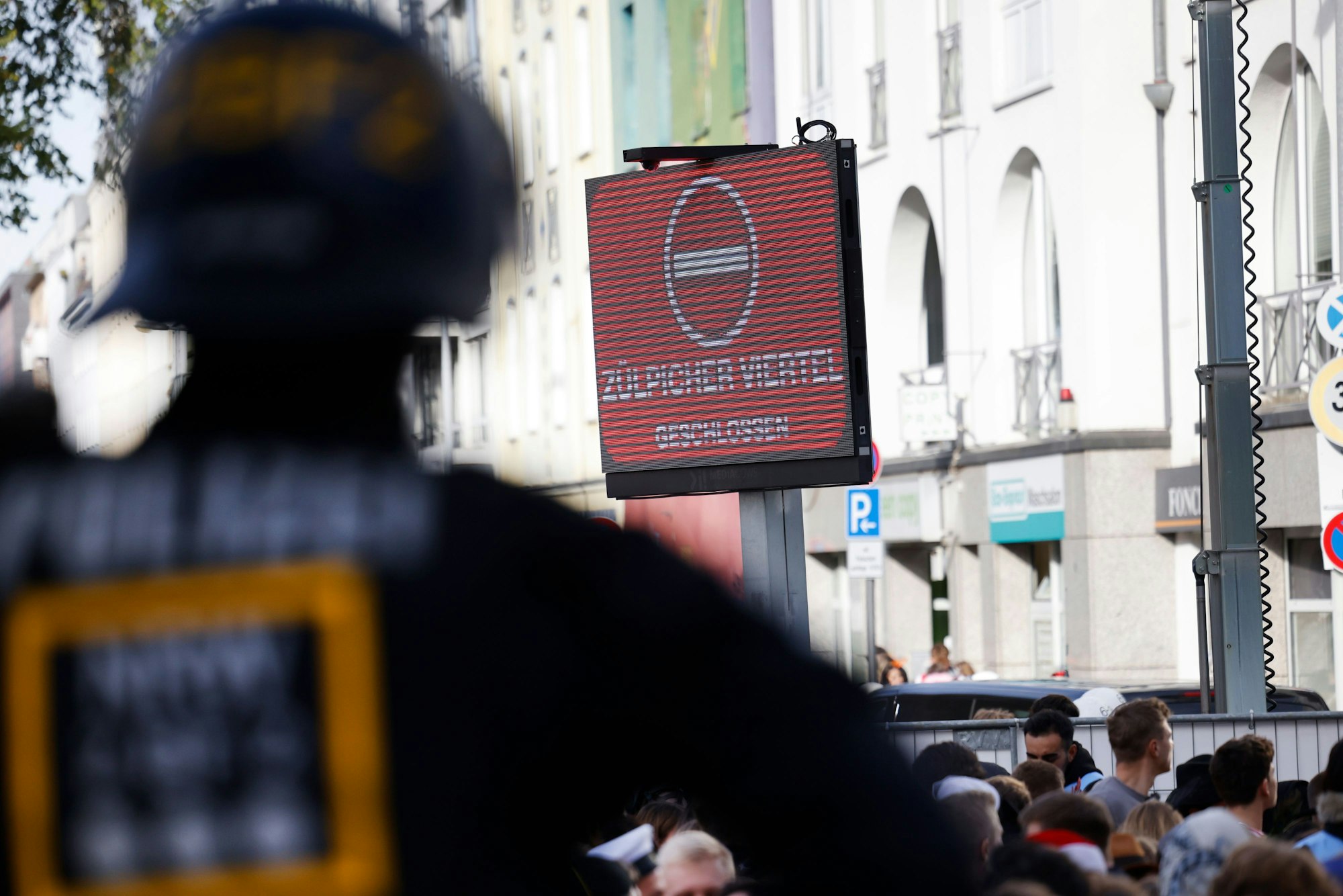 Das Zülpicher Viertel wurde schon früh geschlossen.