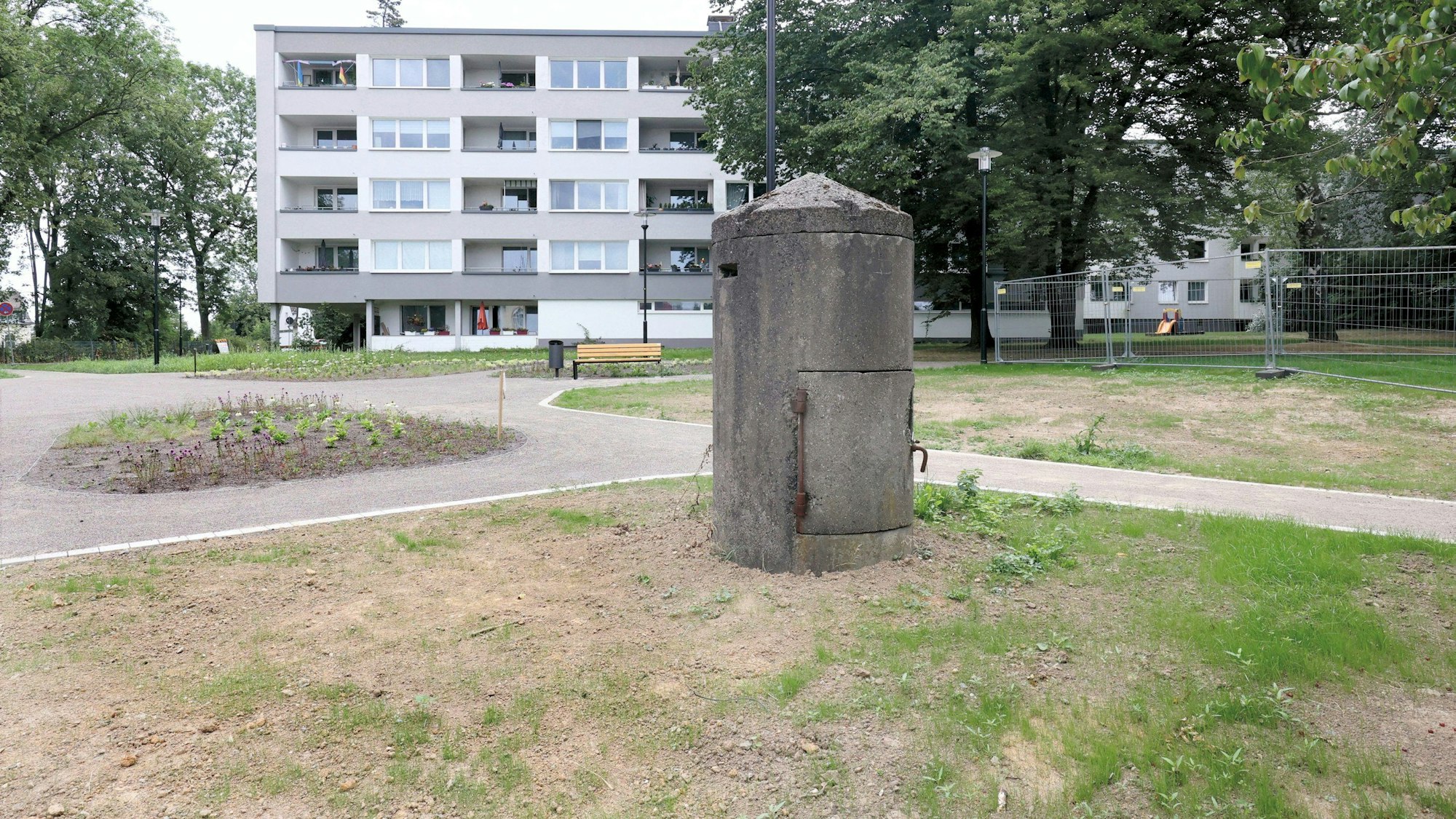 Der neugestaltete Innenstadtpark West in Burscheid