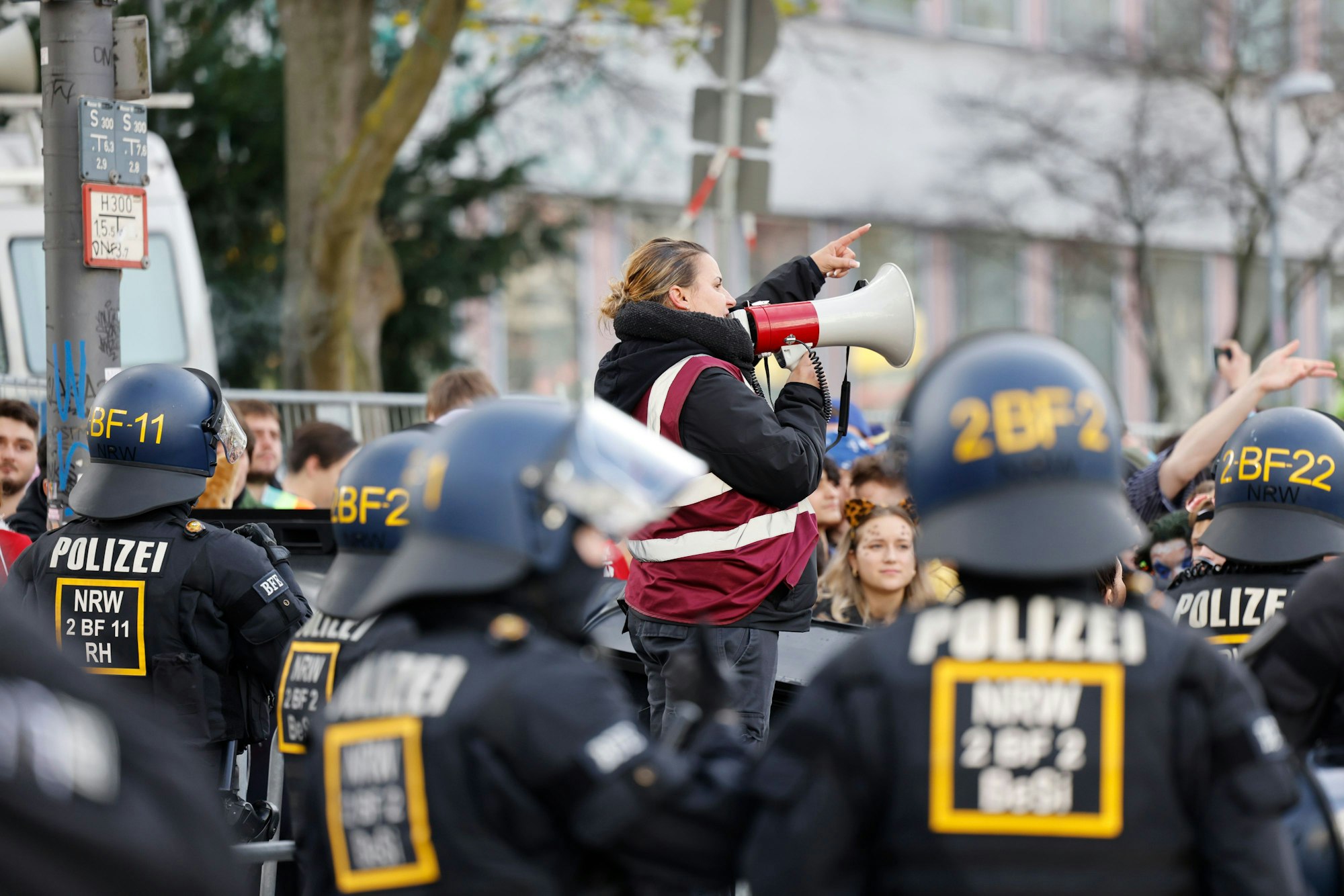 Viel Einsatz der Ordner war gefragt.