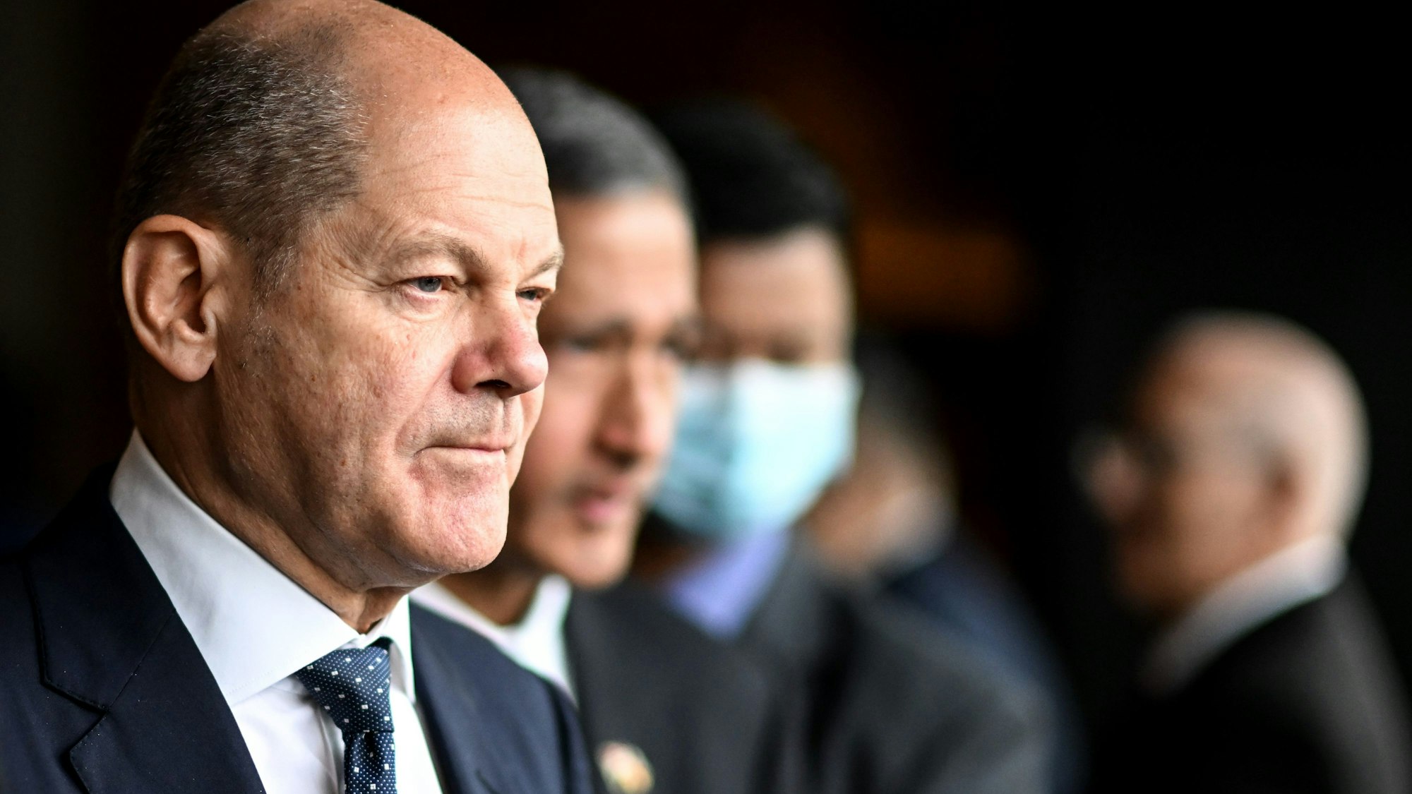 14.11.2022, Singapur: Bundeskanzler Olaf Scholz (SPD), am Rande der 17. Asien-Pazifik-Konferenz der Deutschen Wirtschaft (APK).