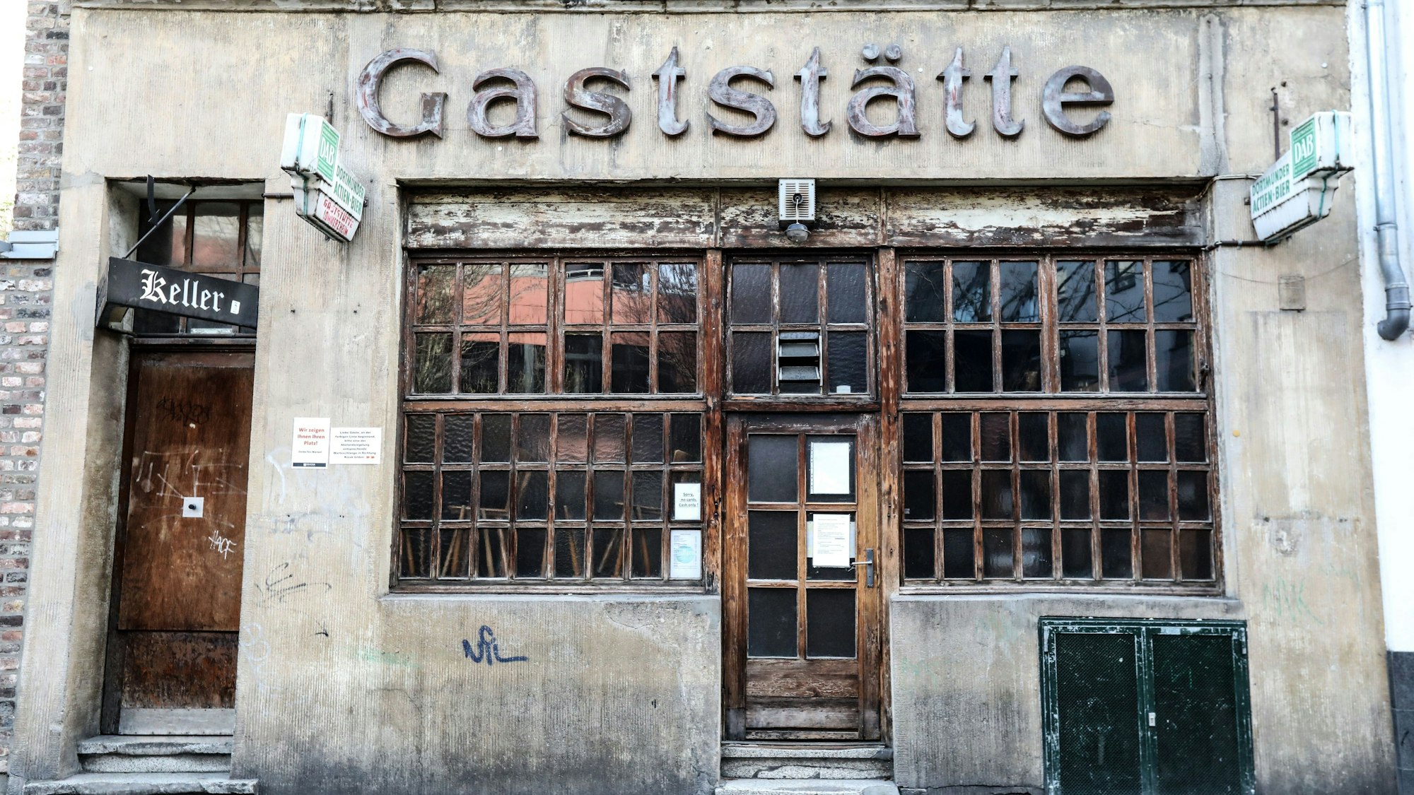 Der Eingang der Gaststätte Lommerzheim.