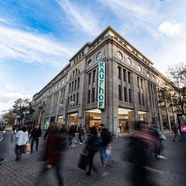 Repräsentatives Haus in der Kölner Innenstadt: Der Kaufhof an der Ecke Hohe Straße/ Schildergasse ist eine der Vorzeige-Immobilien der Signa-Gruppe.