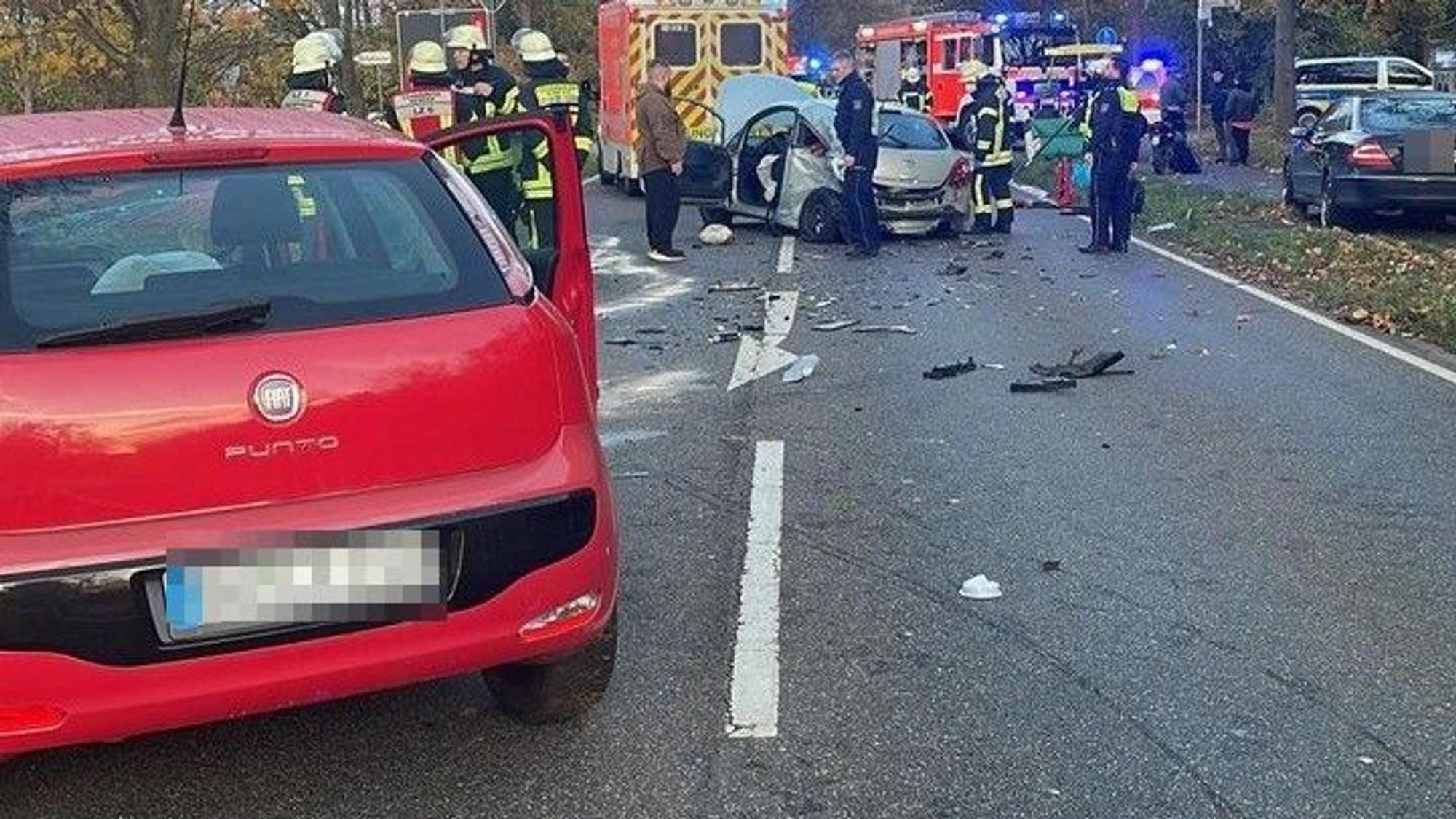 Blick auf die Unfallstelle in Kerpen.