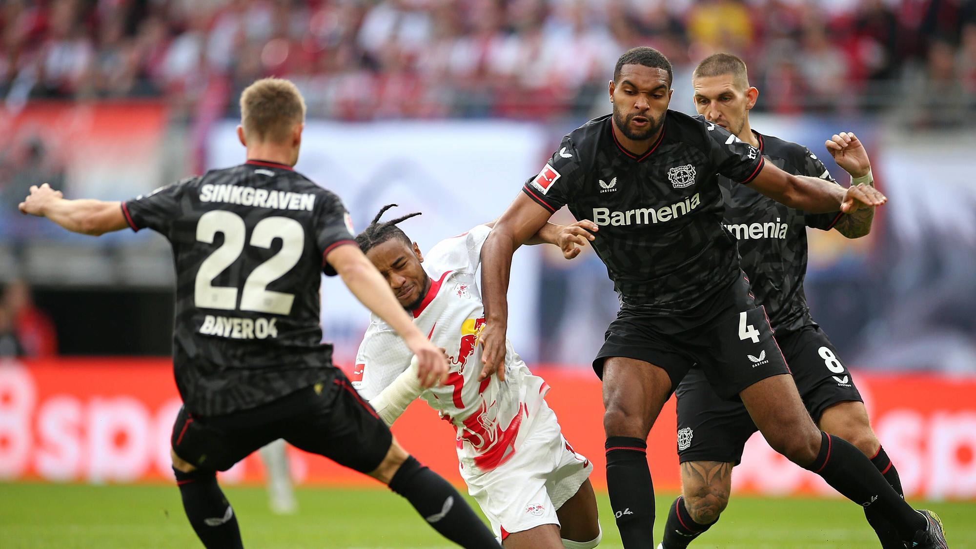 Spieler von Bayer 04 Leverkusen in Aktion. Derzeit ist das Team unterwegs in den USA.
