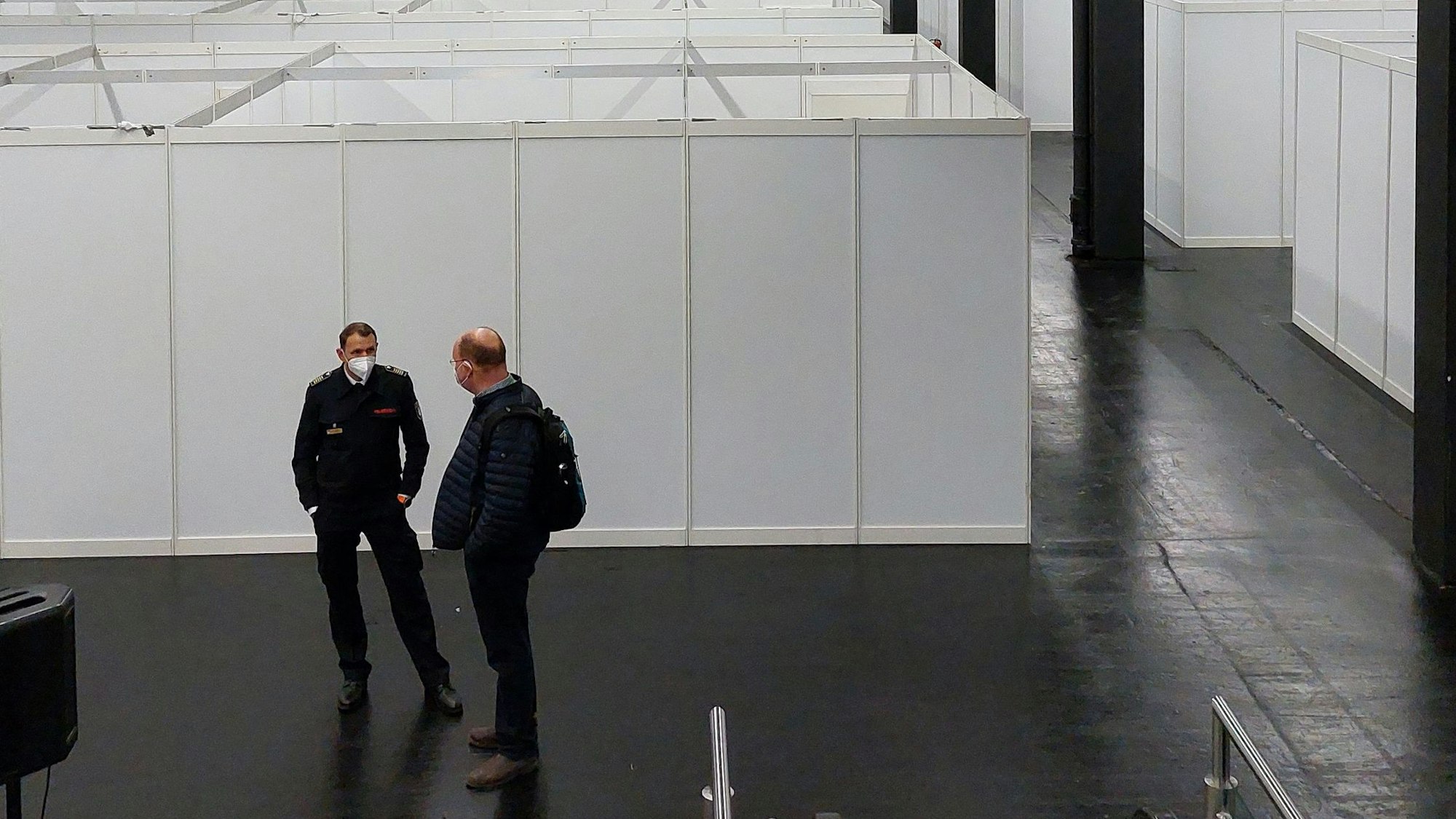 In den Räumen der Notunterkunft in der Kölner Messe wurde das tote Baby gefunden.