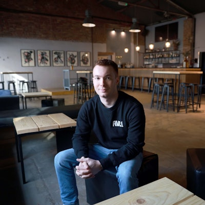 Köln, Bar "Der Schwarze Hase" an der Heliosstraße, mit David Pick