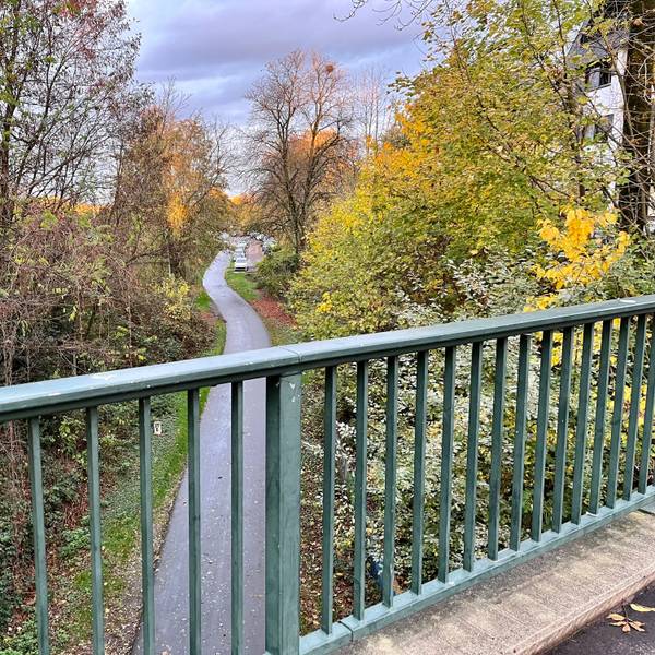 Blick auf die Balkantrasse in Höhe der Montanusstraße in Burscheid