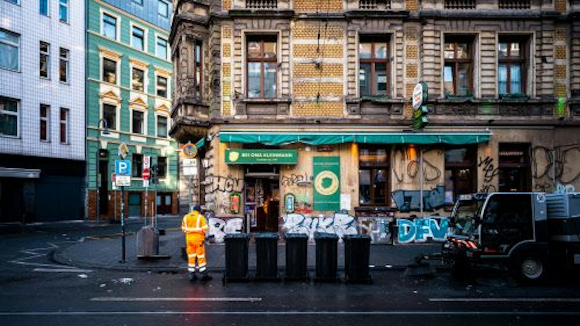 Das Lokal Oma Kleinmann auf der Zülpicher Straße nach dem Elften Elften