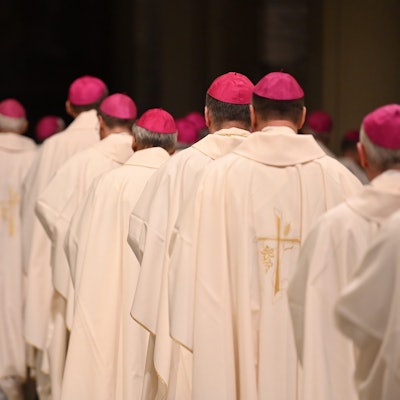 Deutsche Bischöfe feiern eine Messe in Rom