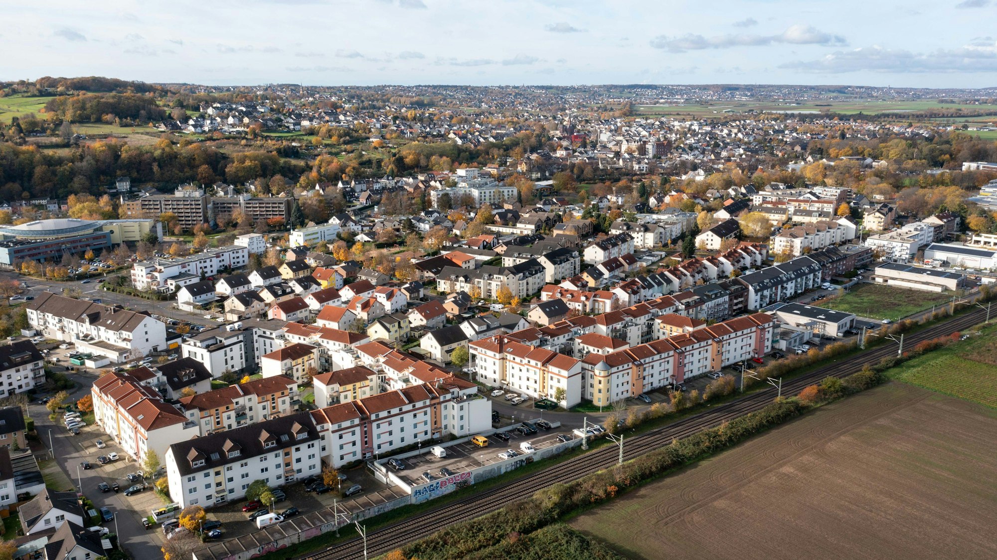 Die Siedlung am Fußkreuzweg in Bornheim