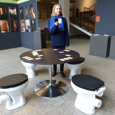 Mit Nachhaltigkeit fürs stille Örtchen hat die Designerin Anastasia Bondar den ersten Preis gewonnen.