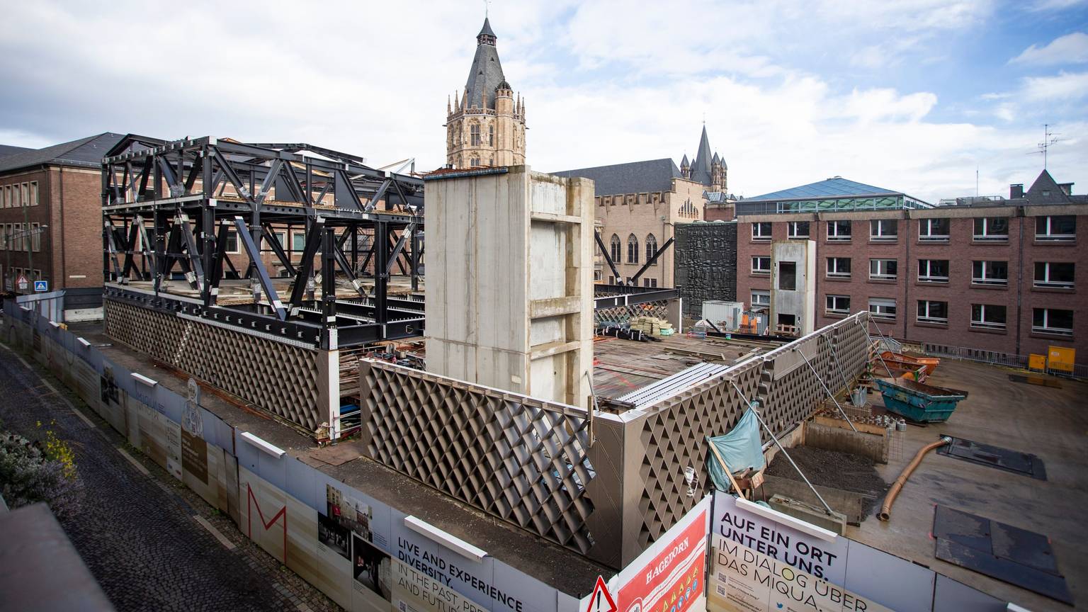 Die Baustelle für das Jüdische Museum in der Altstadt.