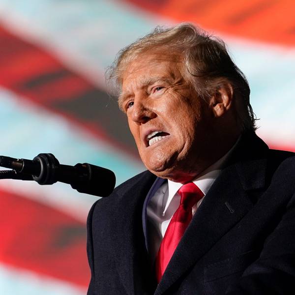 Donald Trump, ehemaliger Präsident der USA, spricht bei einer Wahlkampfveranstaltung.