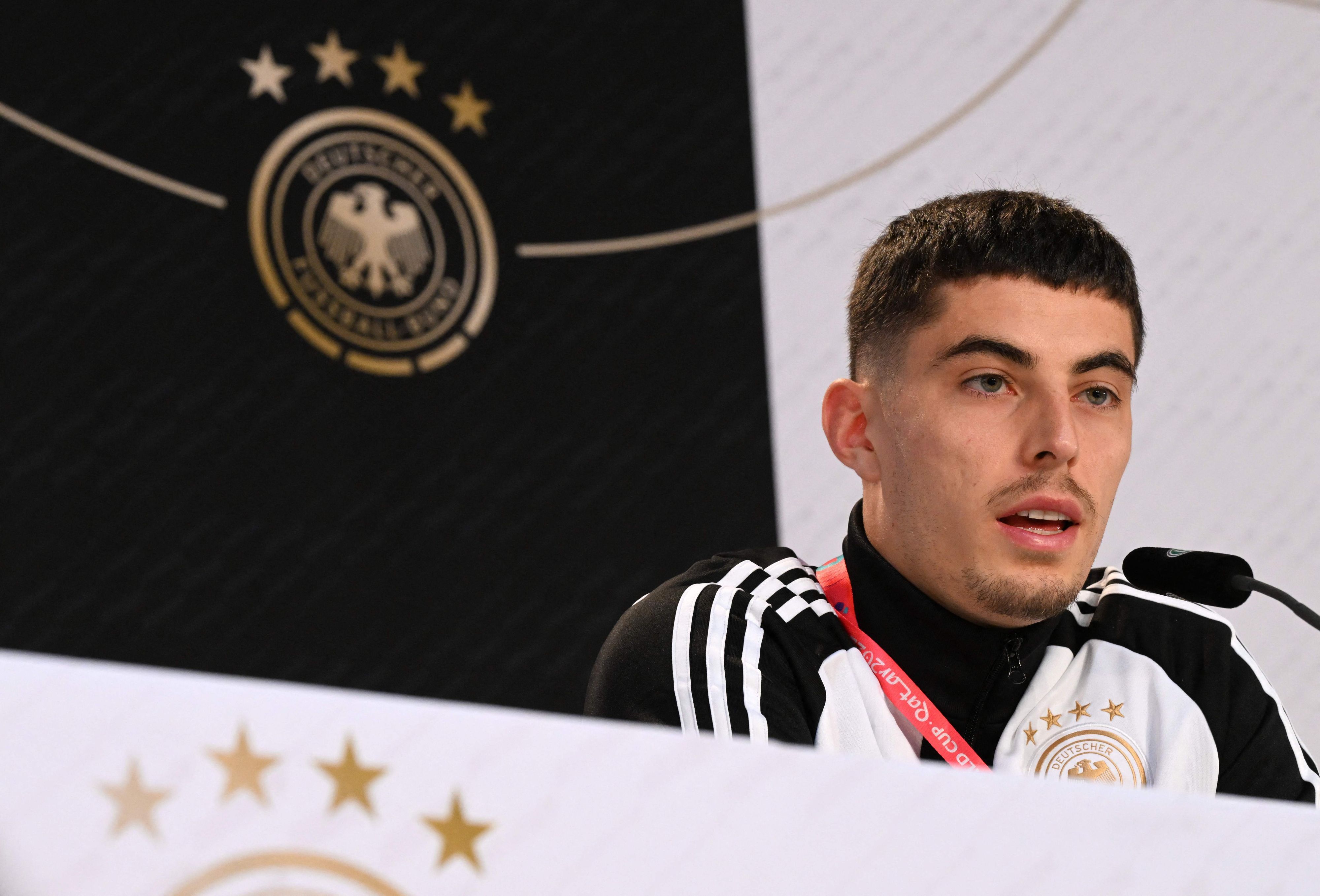 Kai Havertz auf der DFB-Pressekonferenz