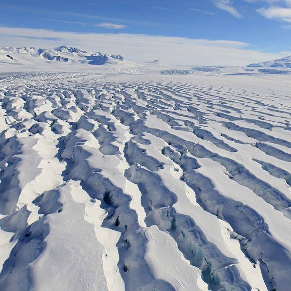 Undatierte Aufnahme der Terra Nova Bay, die den Permafrost in der Antarktis zeigt.