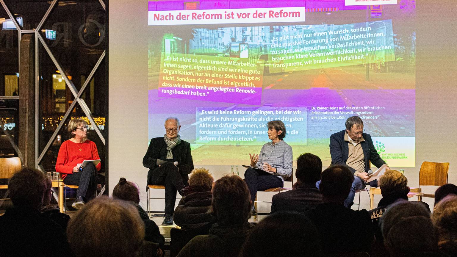 Der Anfang sei gemacht, erklärte Oberbürgermeisterin Henriette Reker zu Beginn der Diskussion.