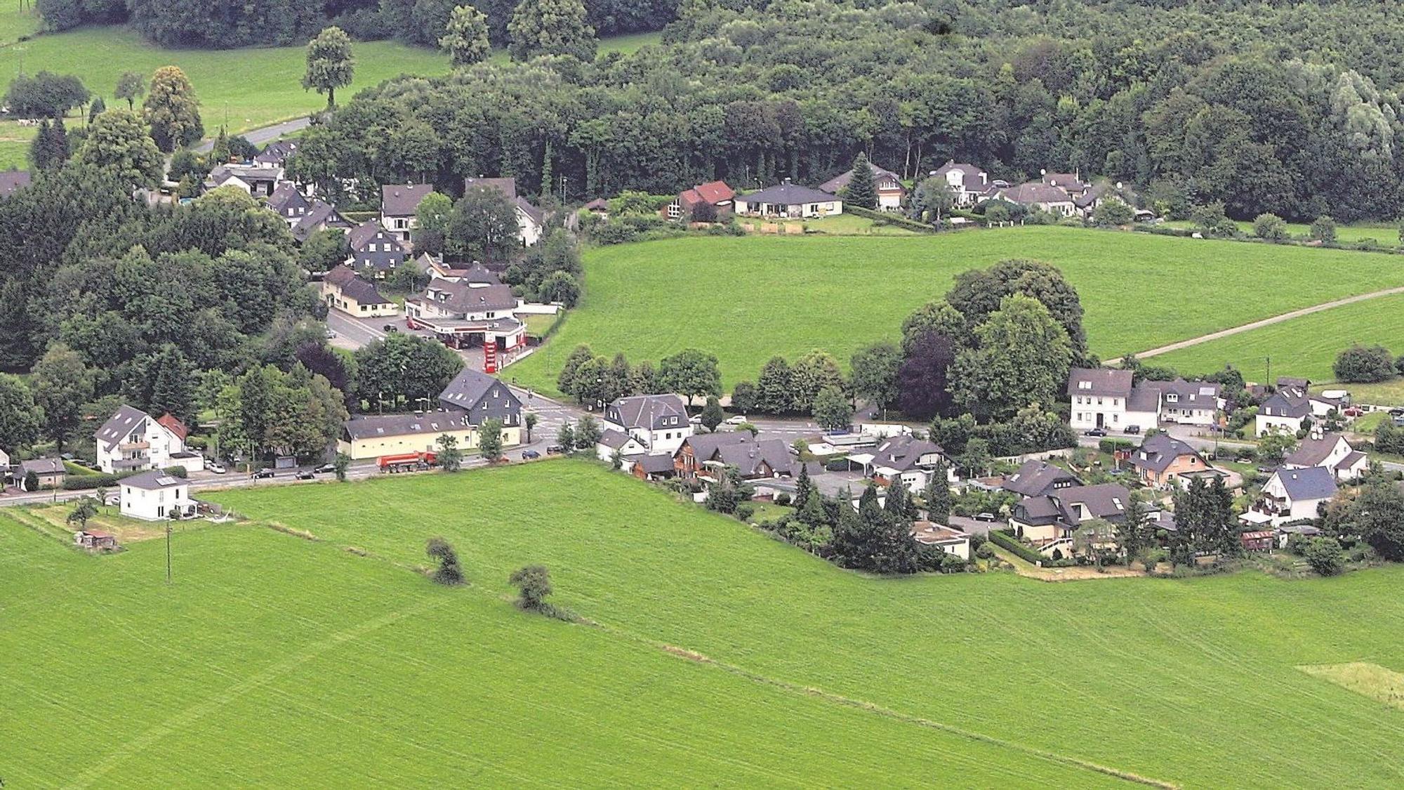 Luftbild von Kürten-Spitze.