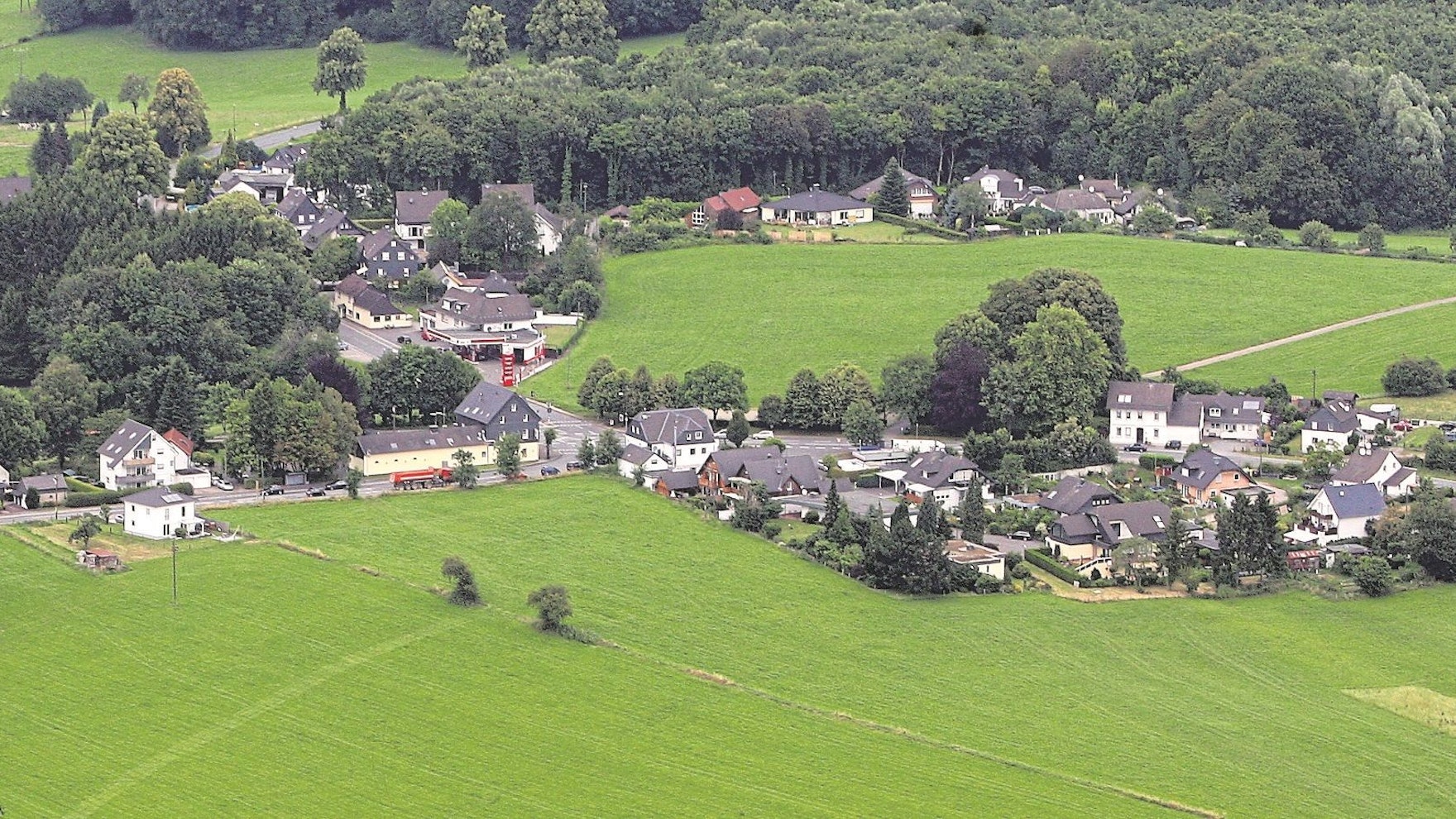 Luftbild von Kürten-Spitze.