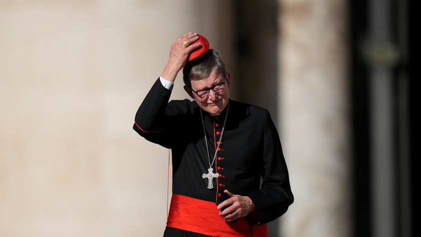 Kardinal Rainer Maria Woelki nimmt an der wöchentlichen Generalaudienz mit dem Papst auf dem Petersplatz im Vatikan teil.