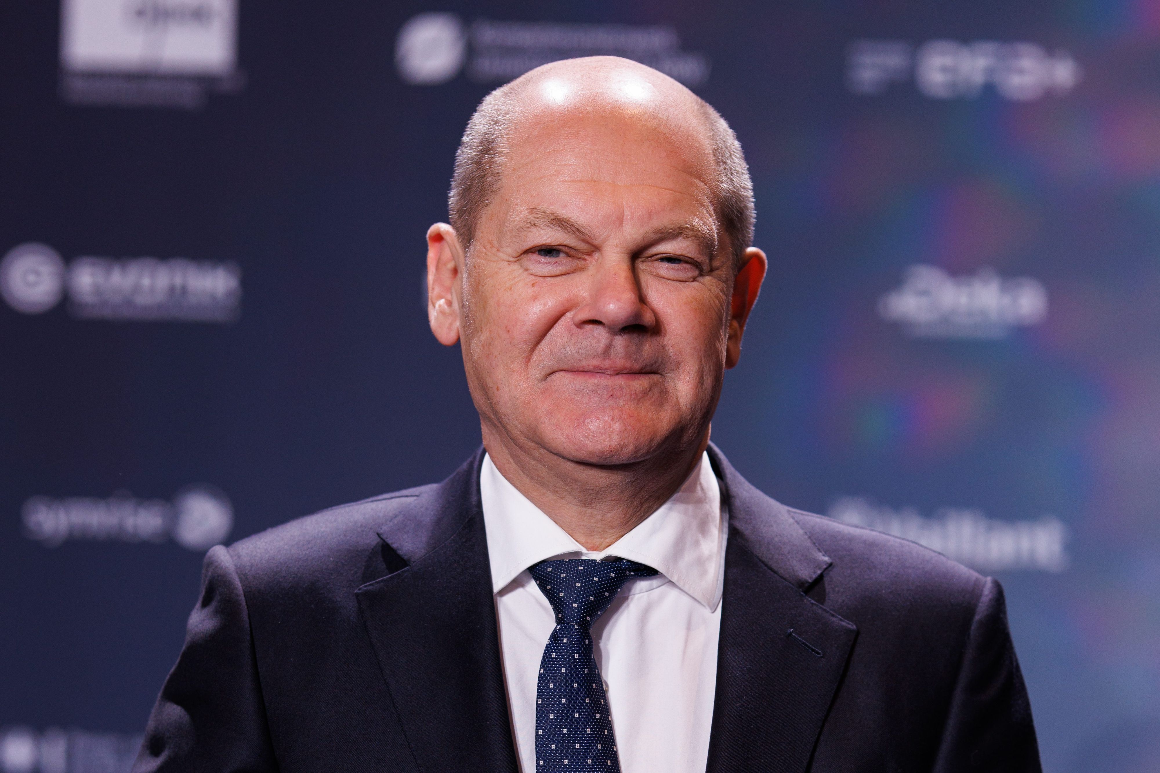 DUESSELDORF, GERMANY - DECEMBER 02: Olaf Scholz attends  the annual German Sustainability Award (Deutscher Nachhaltigkeitspreis) at Maritim Hotel on December 02, 2022 in Duesseldorf, Germany. (Photo by Joshua Sammer/Getty Images)