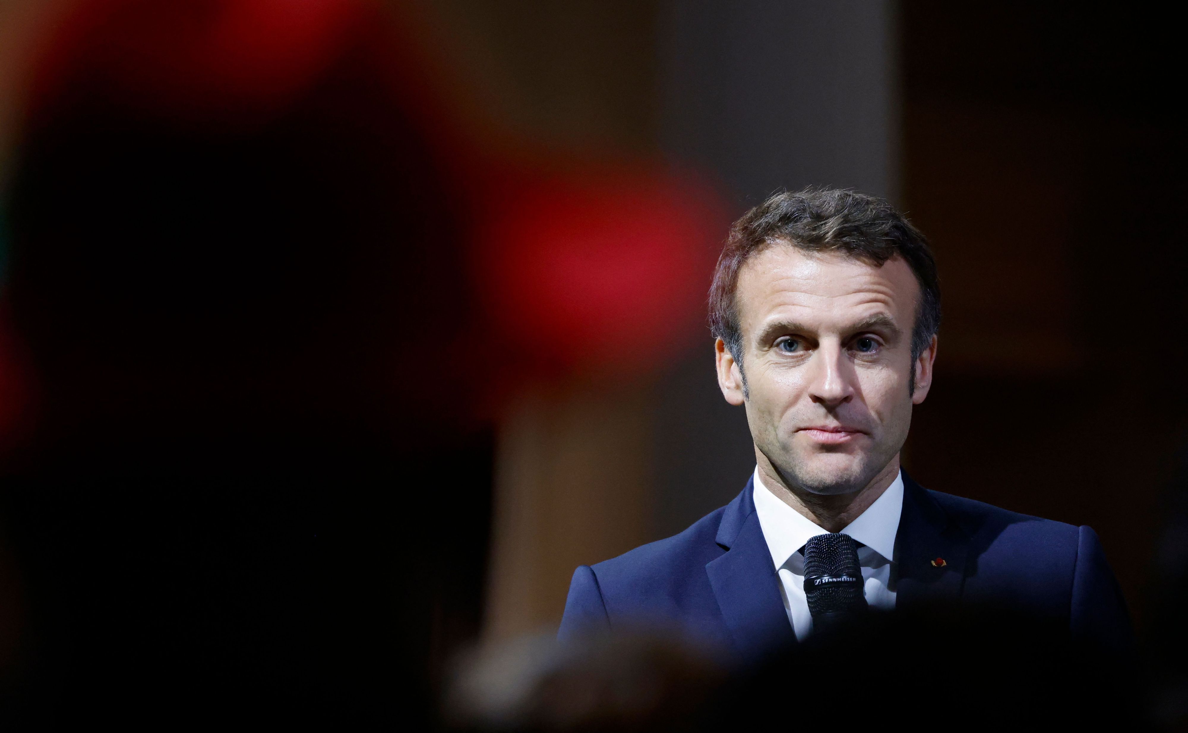 Emmanuel Macron bei einem Besuch in der US-Metropole New Orleans.
