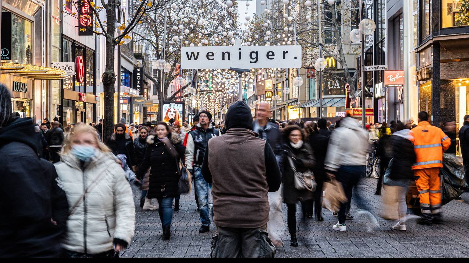 Die weihnachtlich geschmückte Innenstadt.