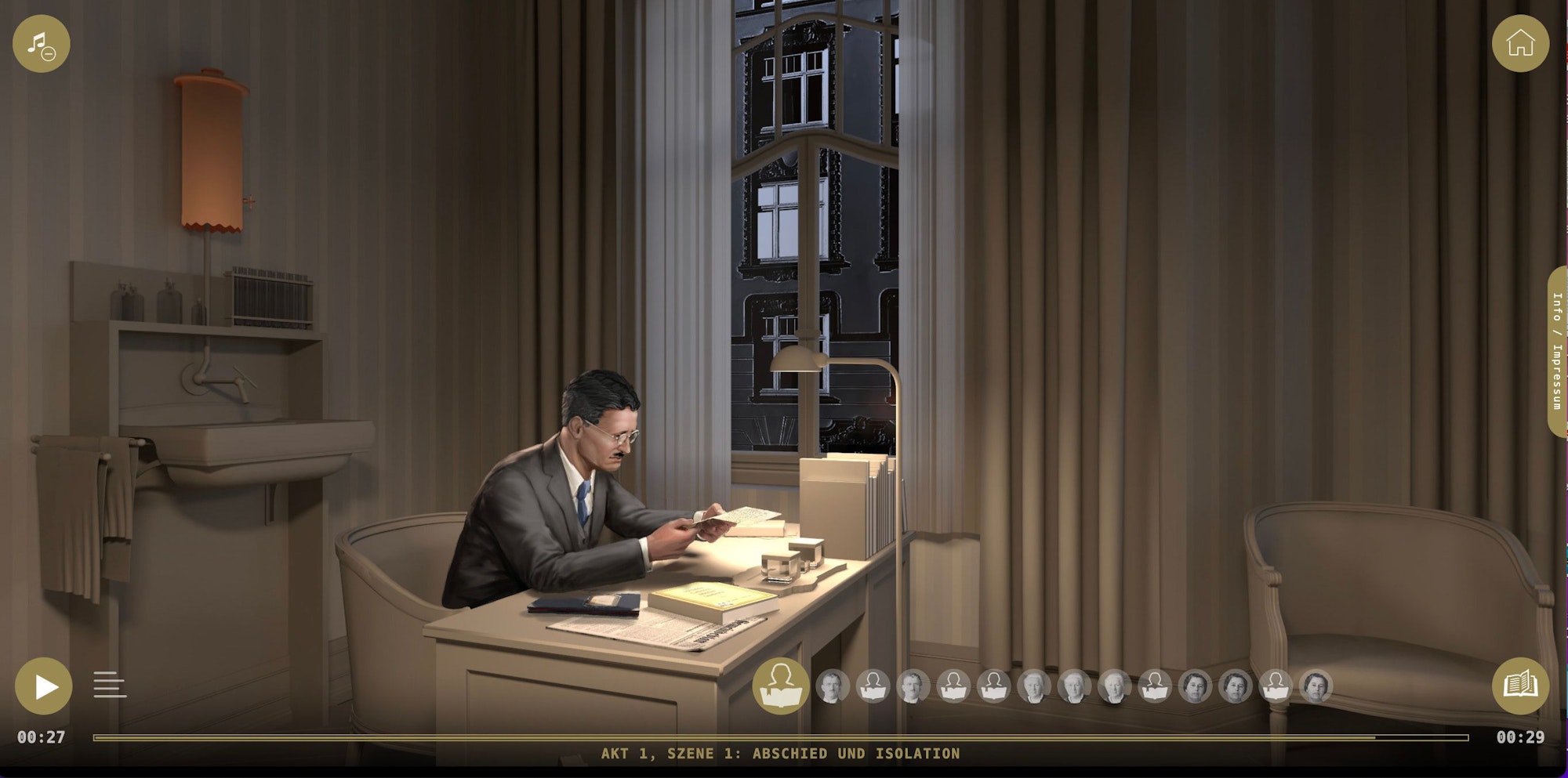 Eine Szene aus der neuen Internetseite, die die Geschichte der jüdischen Familie Schönenberg nachzeichnet.