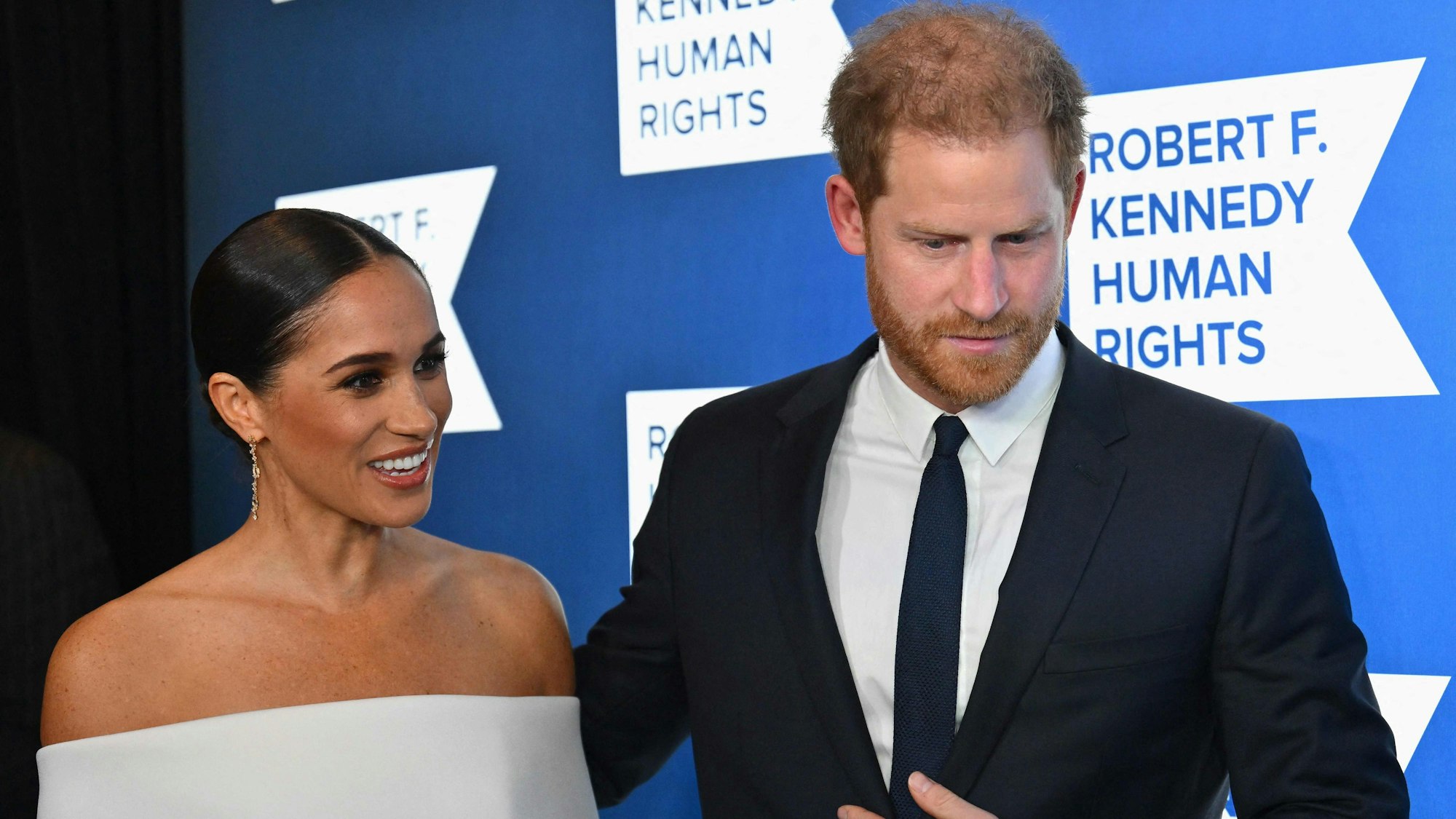 Prinz Harry und Herzogin Meghan Markle kommen zur Verleihung des „Ripple of Hope“-Preises der Menschenrechtsorganisation Robert F. Kennedy Human Rights in New York
