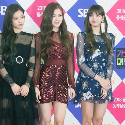 Jisoo (l-r), Jennie, Rose und Lisa (Lalisa Manobal), Sängerinnen der Girl-Group "Blackpink"