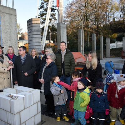 ds Grundsteinlegung Kita Huelsenbusch Neuer Anbau GM