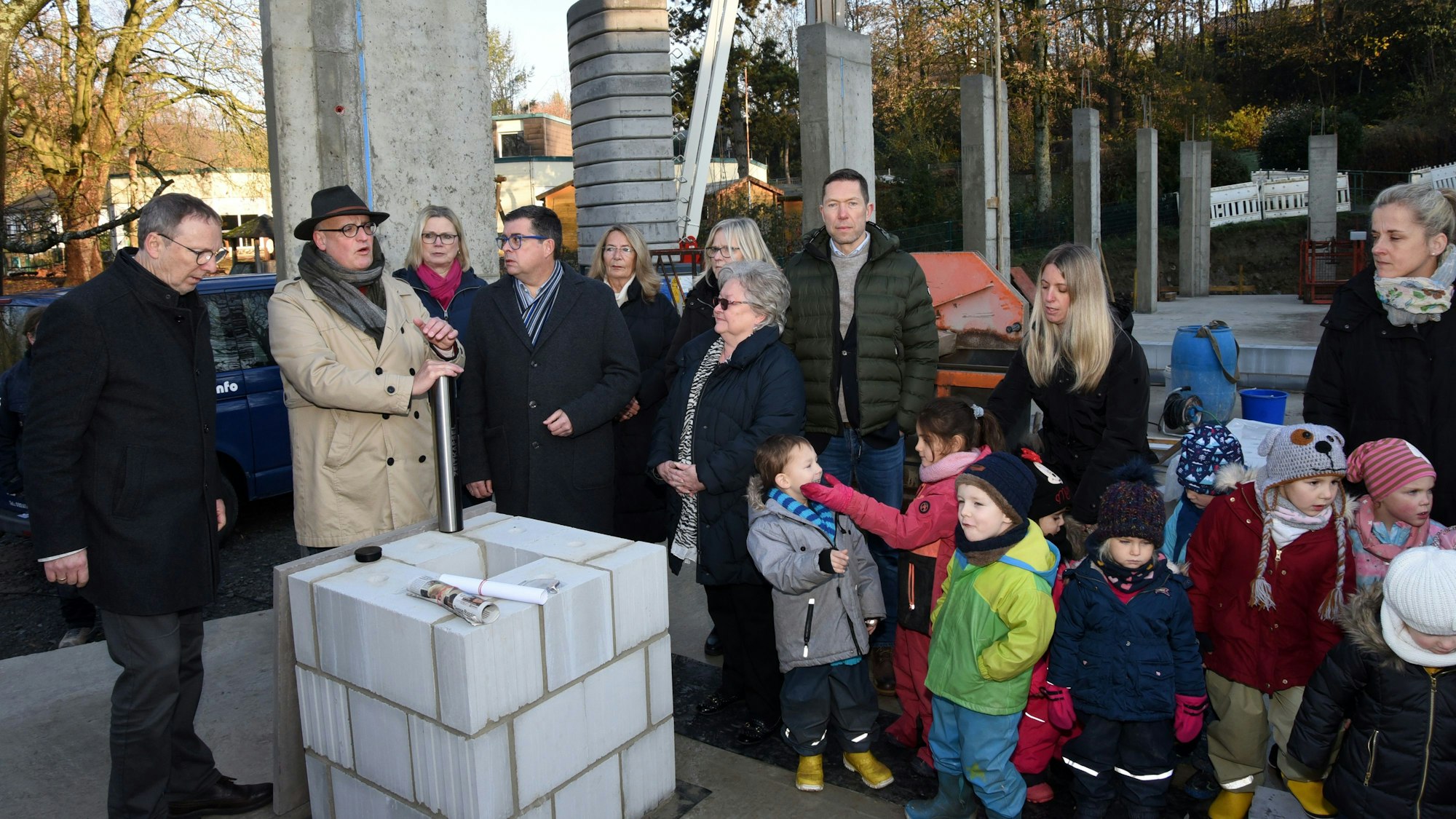 ds Grundsteinlegung Kita Huelsenbusch Neuer Anbau GM