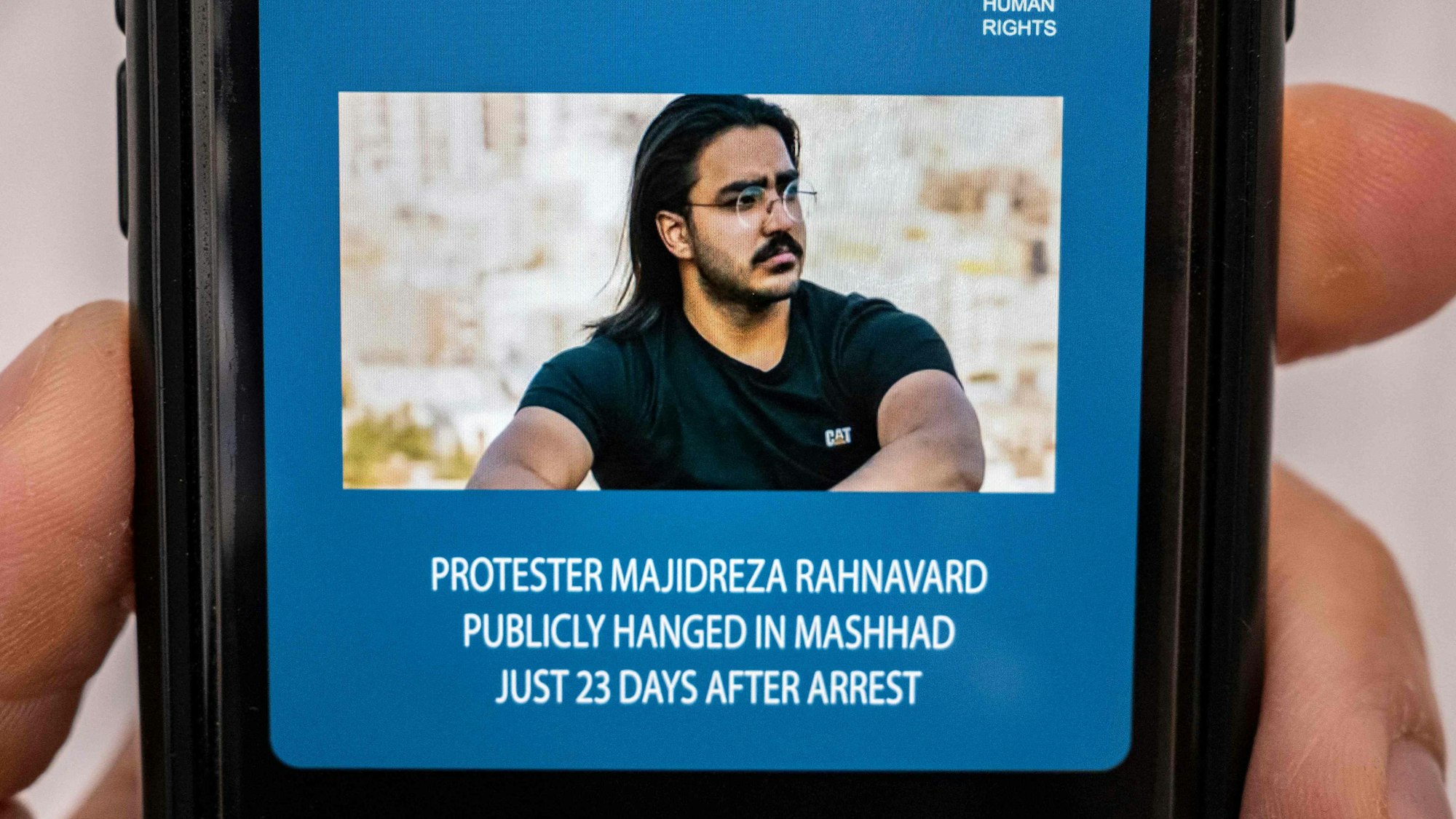 Madschid-Resa Rahnavard wurde vom iranischen Regime am Montagmorgen ermordet.