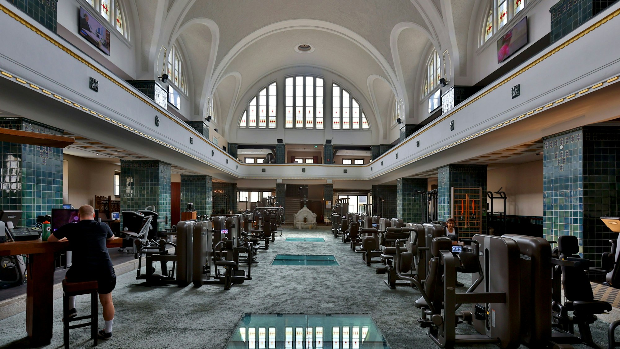 Blick ins Fitness-Studio im Neptunbad