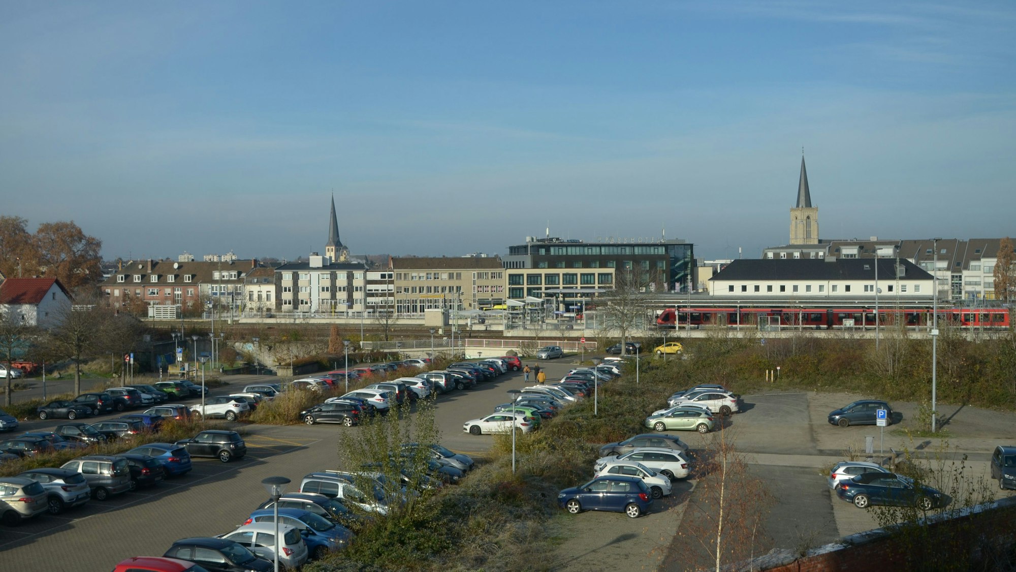 Der Parkplatz hinter dem Bahnhof Euskirchen