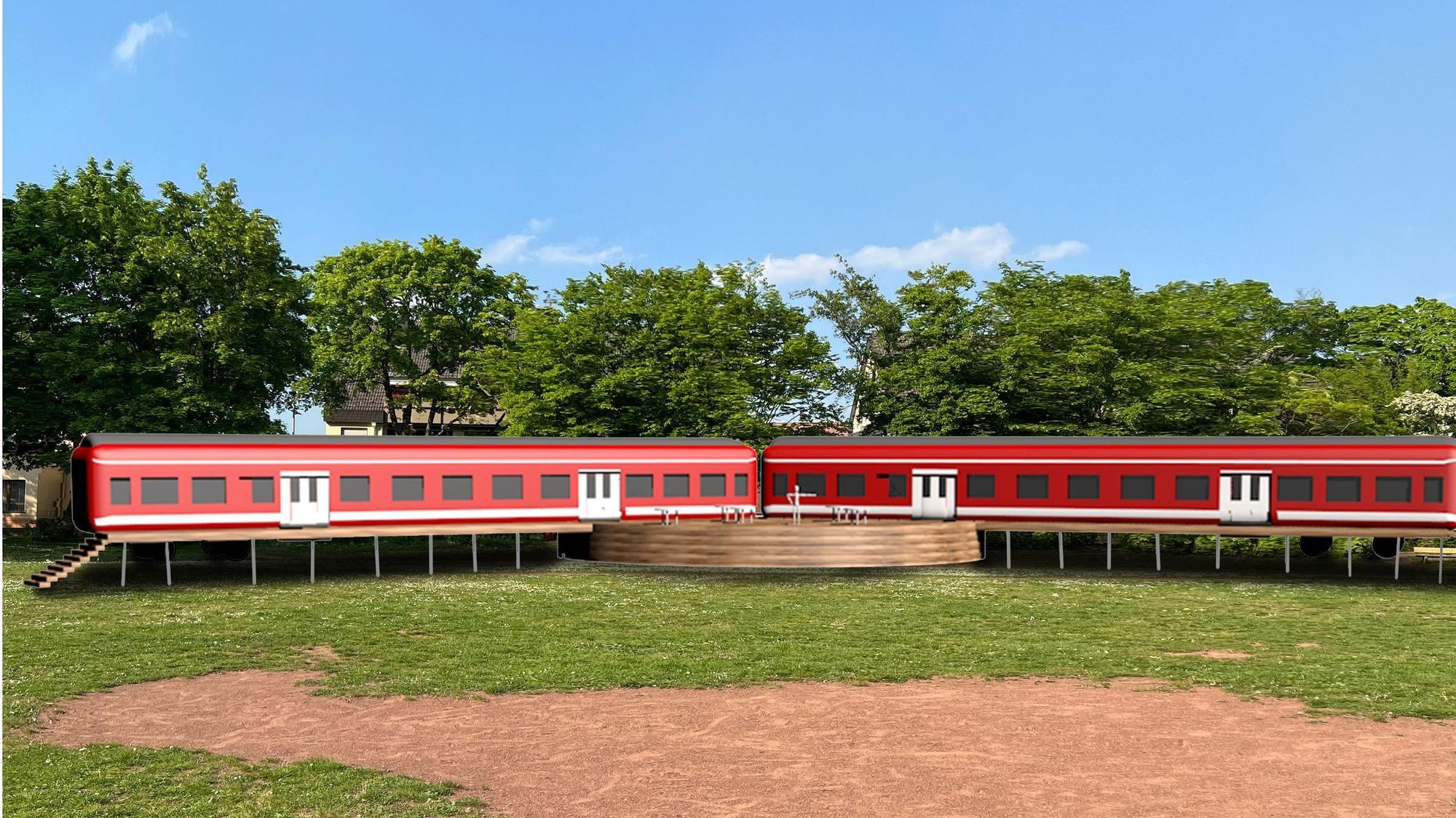 Für die Jugendarbeit in Siegburg-Brückberg sollen ausrangierte Eisenbahnwaggons aufgestellt werden