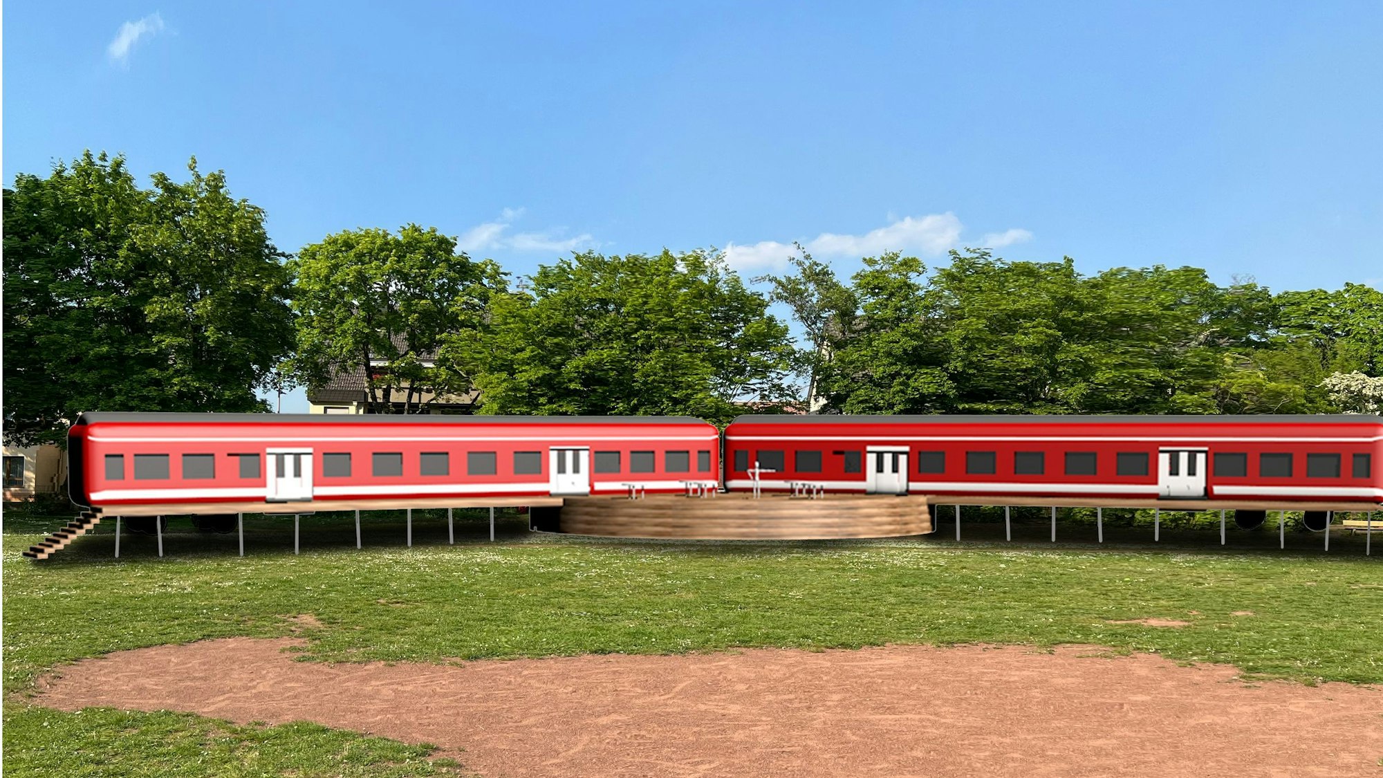 Für die Jugendarbeit in Siegburg-Brückberg sollen ausrangierte Eisenbahnwaggons aufgestellt werden