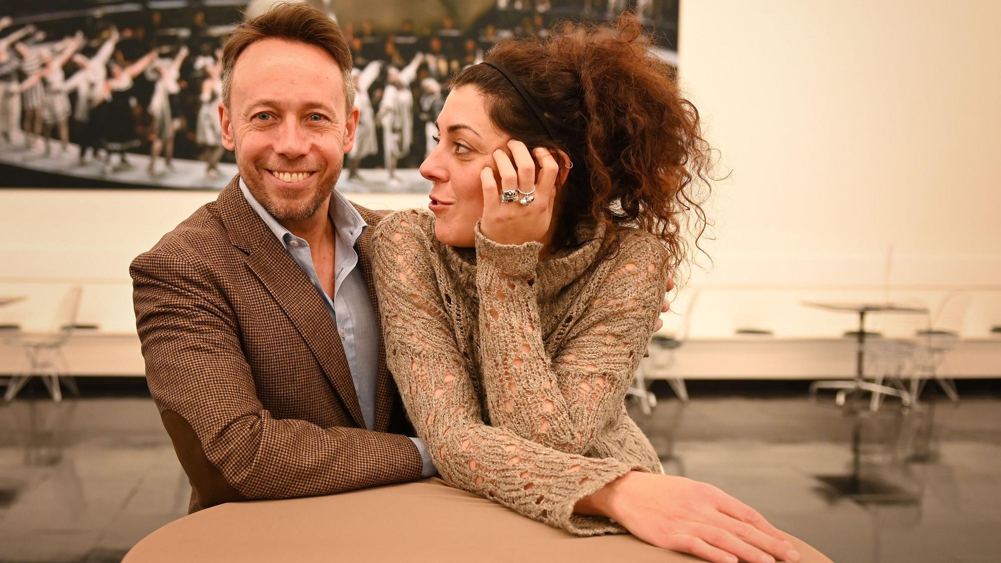 Matteo Beltrami und Cecilia Ligorio im Staatenhaus. Sie proben für die Oper La Cenerentola von Rossini.