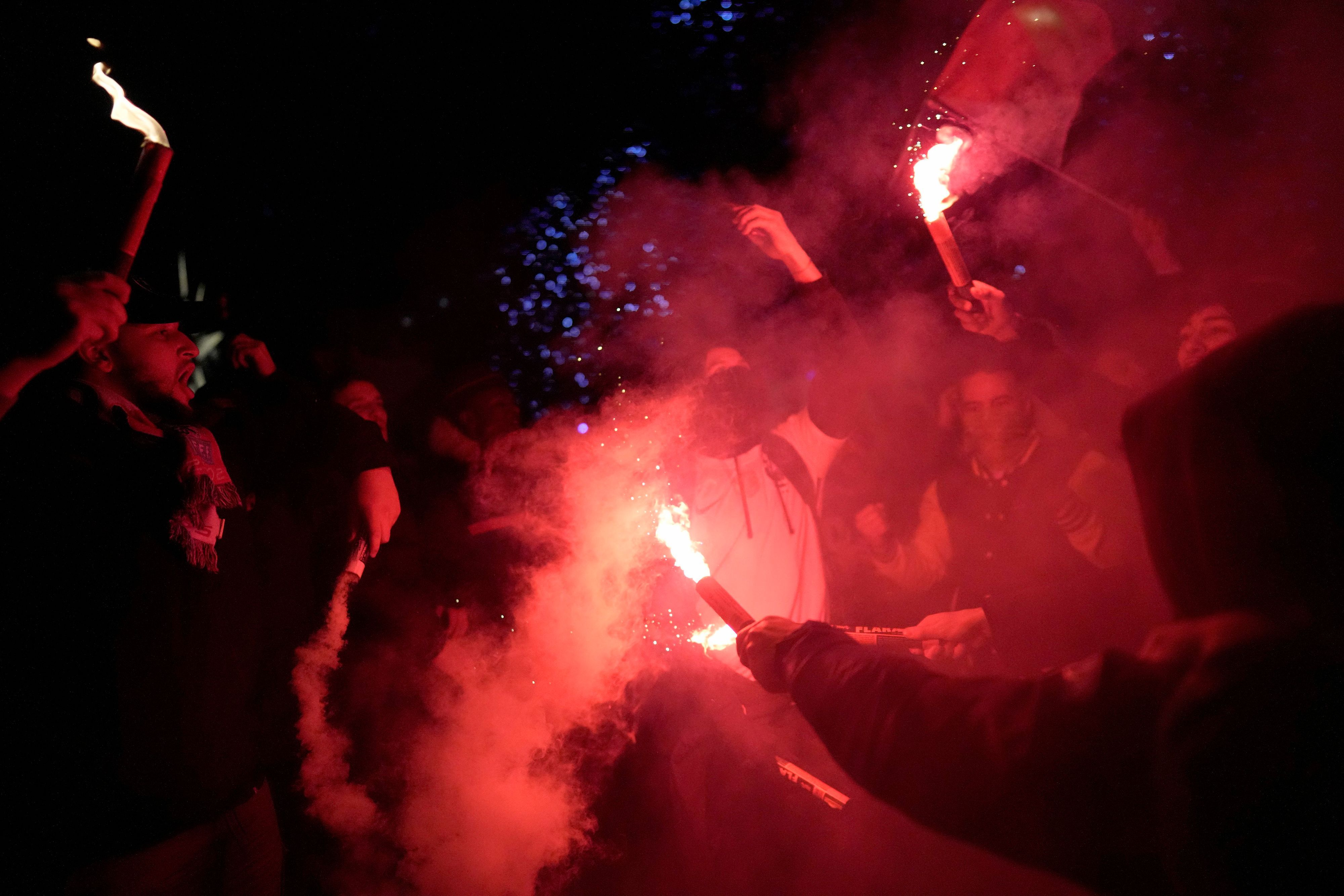 Pyrotechnik in Paris