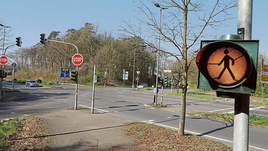 Ein Blick auf die Kreuzung, in deren Nähe eine neue Feuerwache gebaut werden soll.