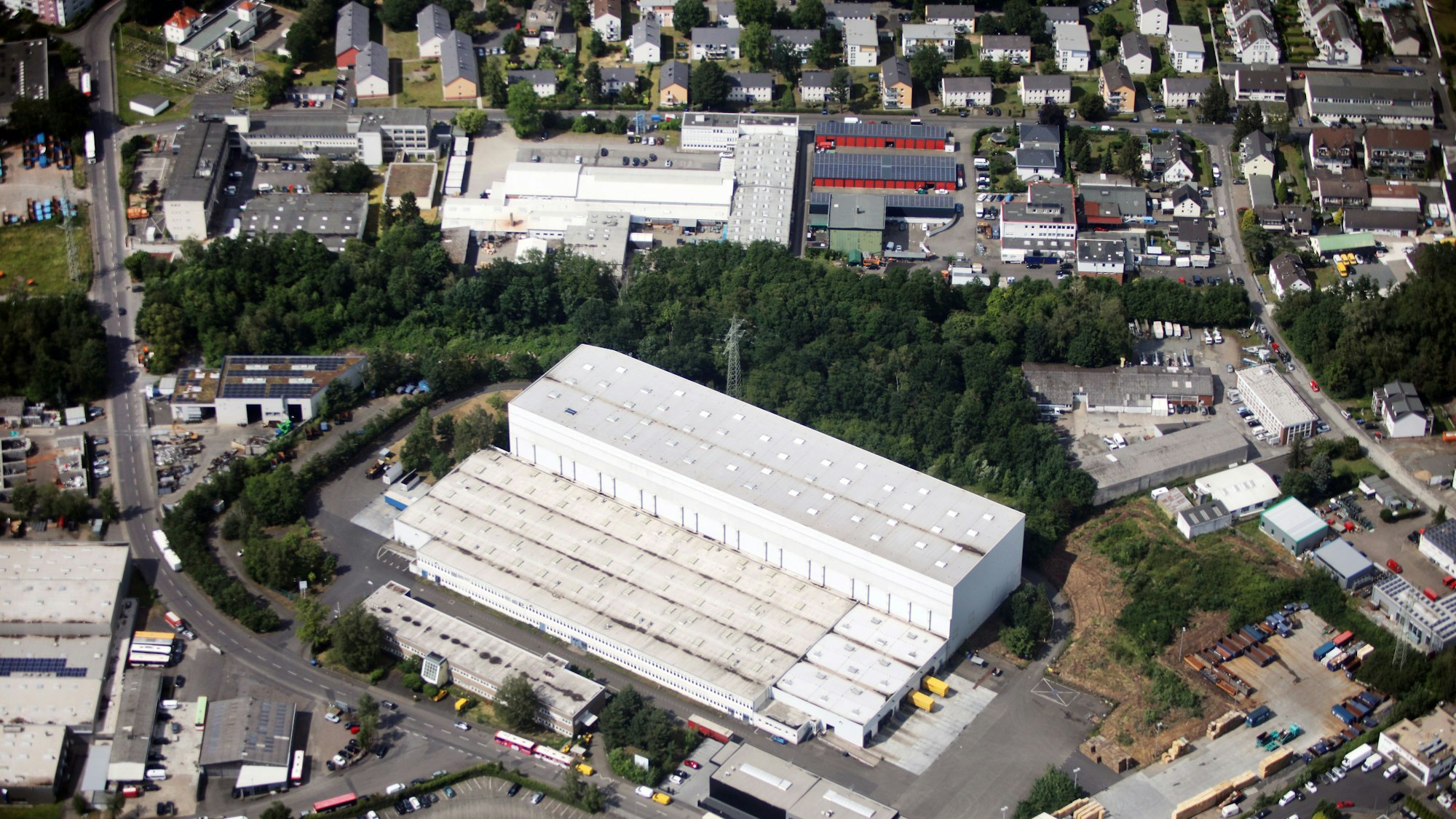 Luftbild vom Zanders-Gelände.