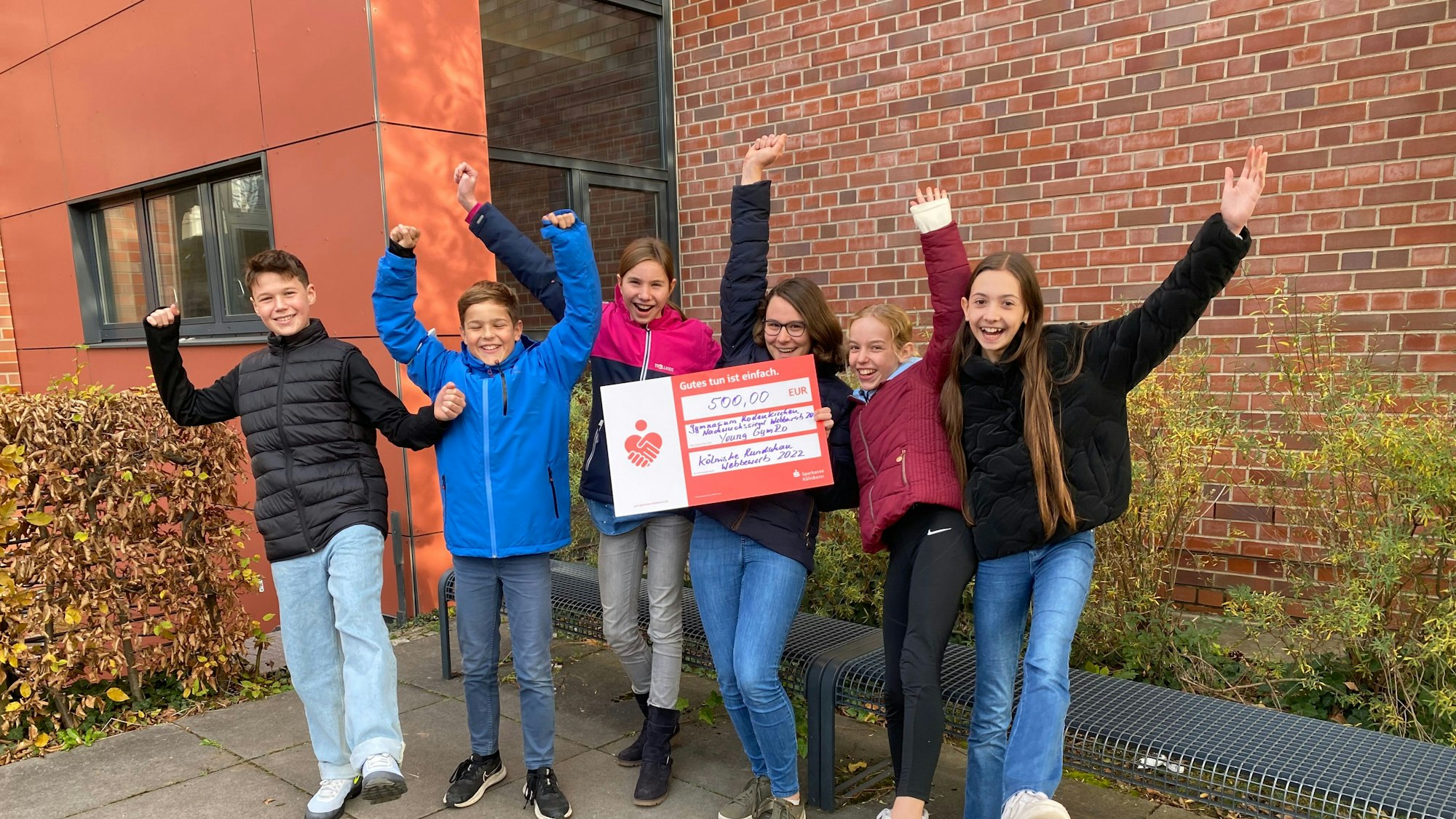 Webbewerb-Gewinner vom Gymnasium Rodenkirchen