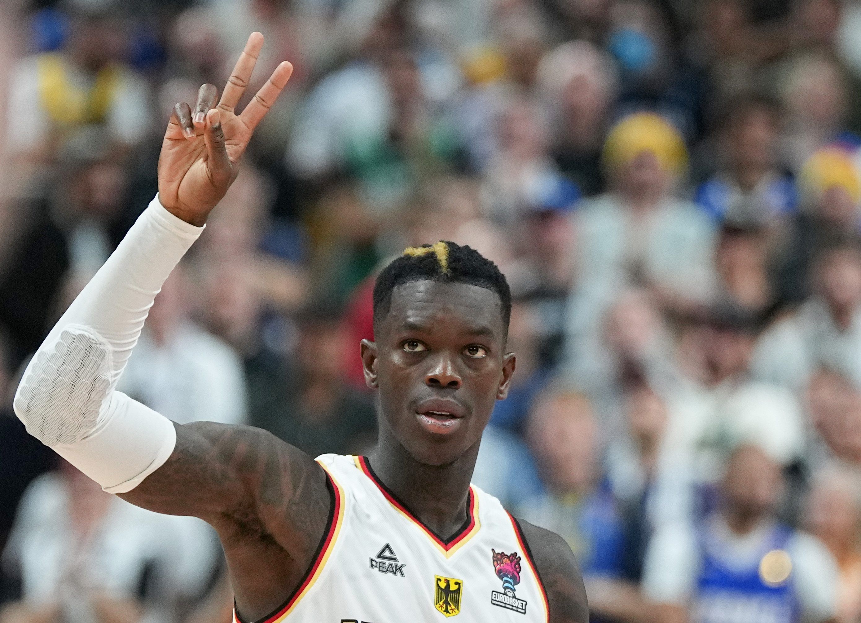 Dennis Schröder im September 2022 beim Spiel gegen Polen