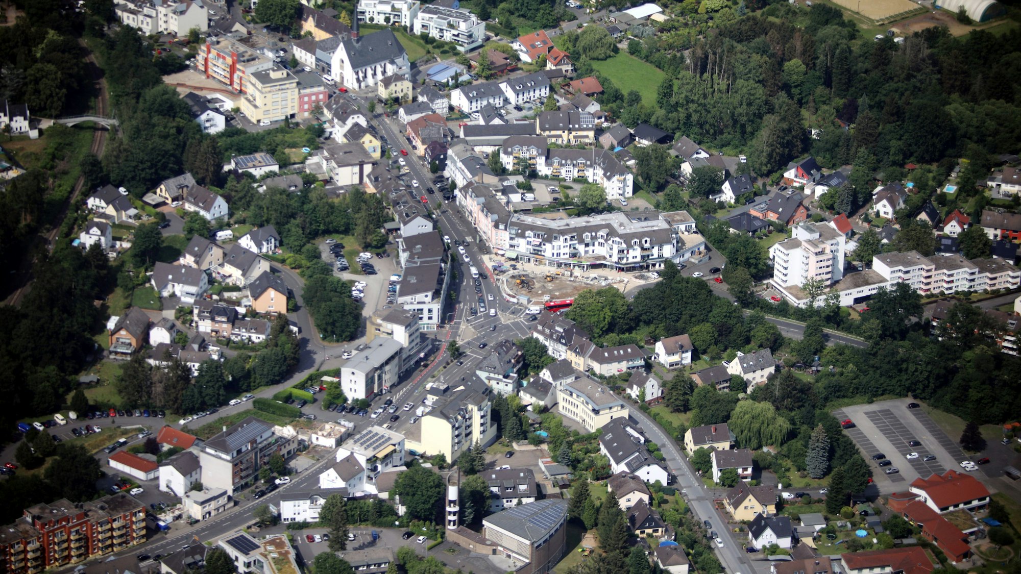 Luftaufnahme von Rösrath.