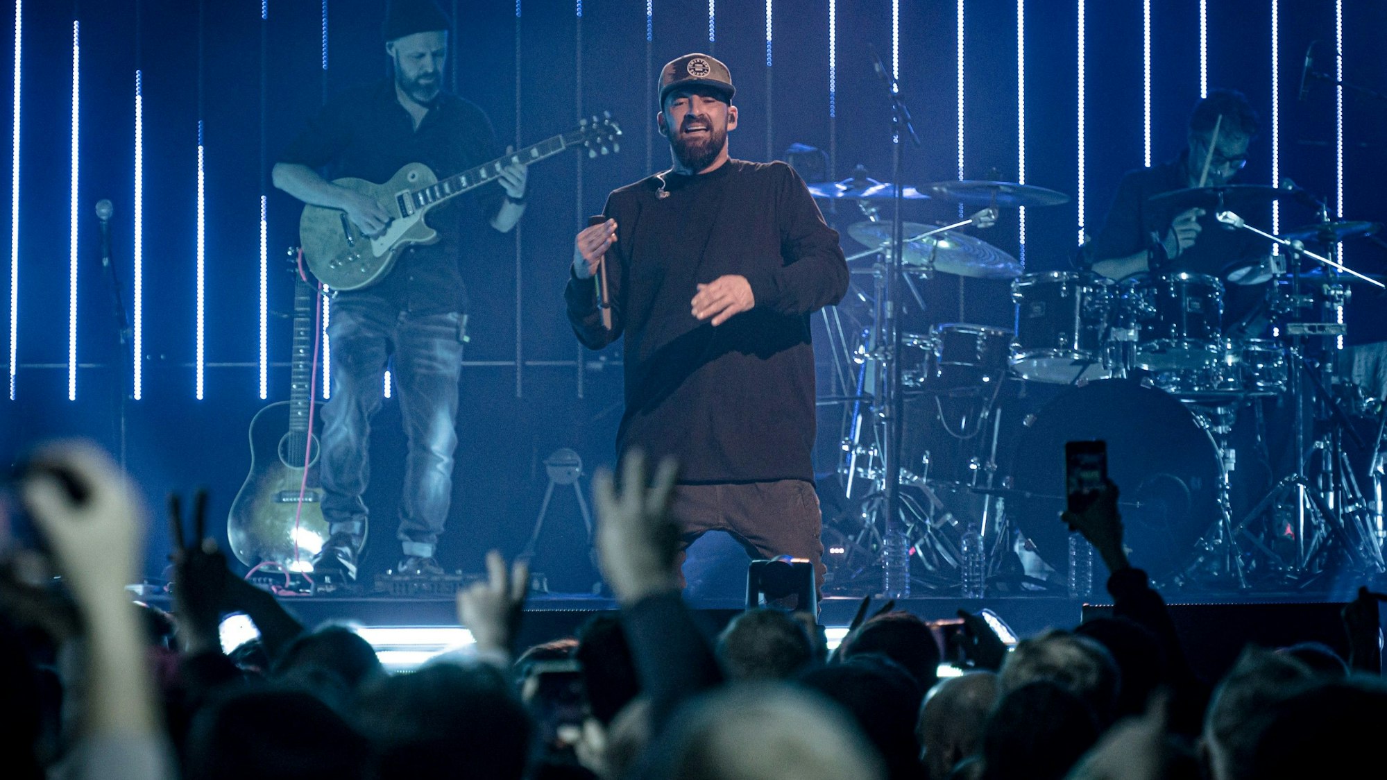 Reggae-Musiker Gentleman bei seinem Konzert im Carlswerk