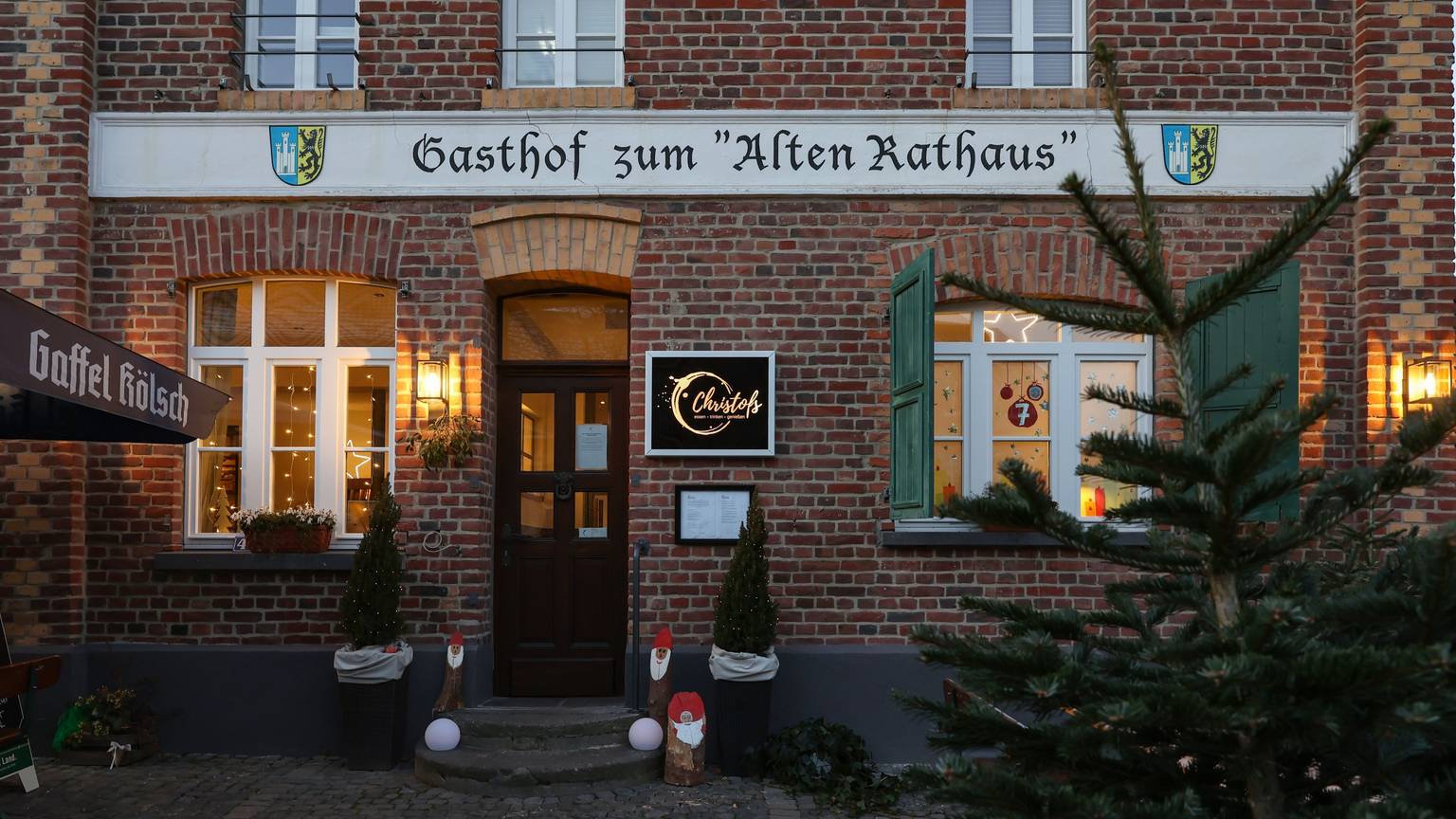 Der Eingang von Christofs Restaurant